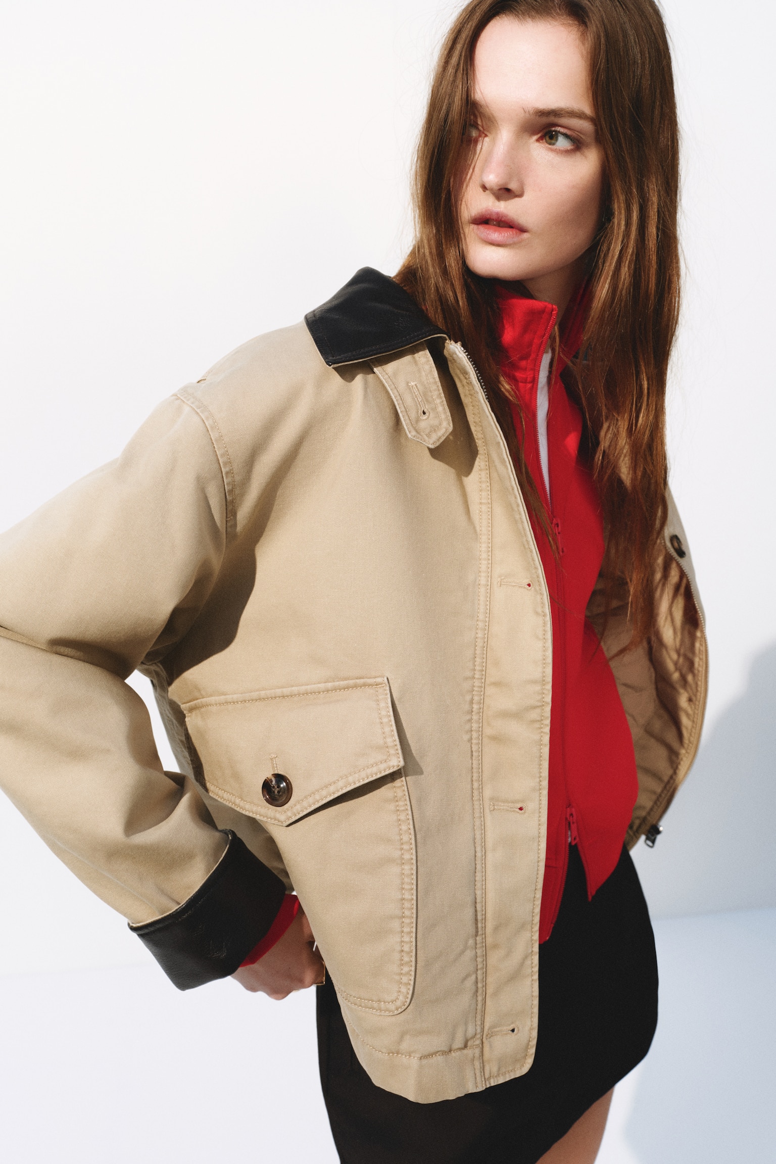 Padded canvas jacket - 6