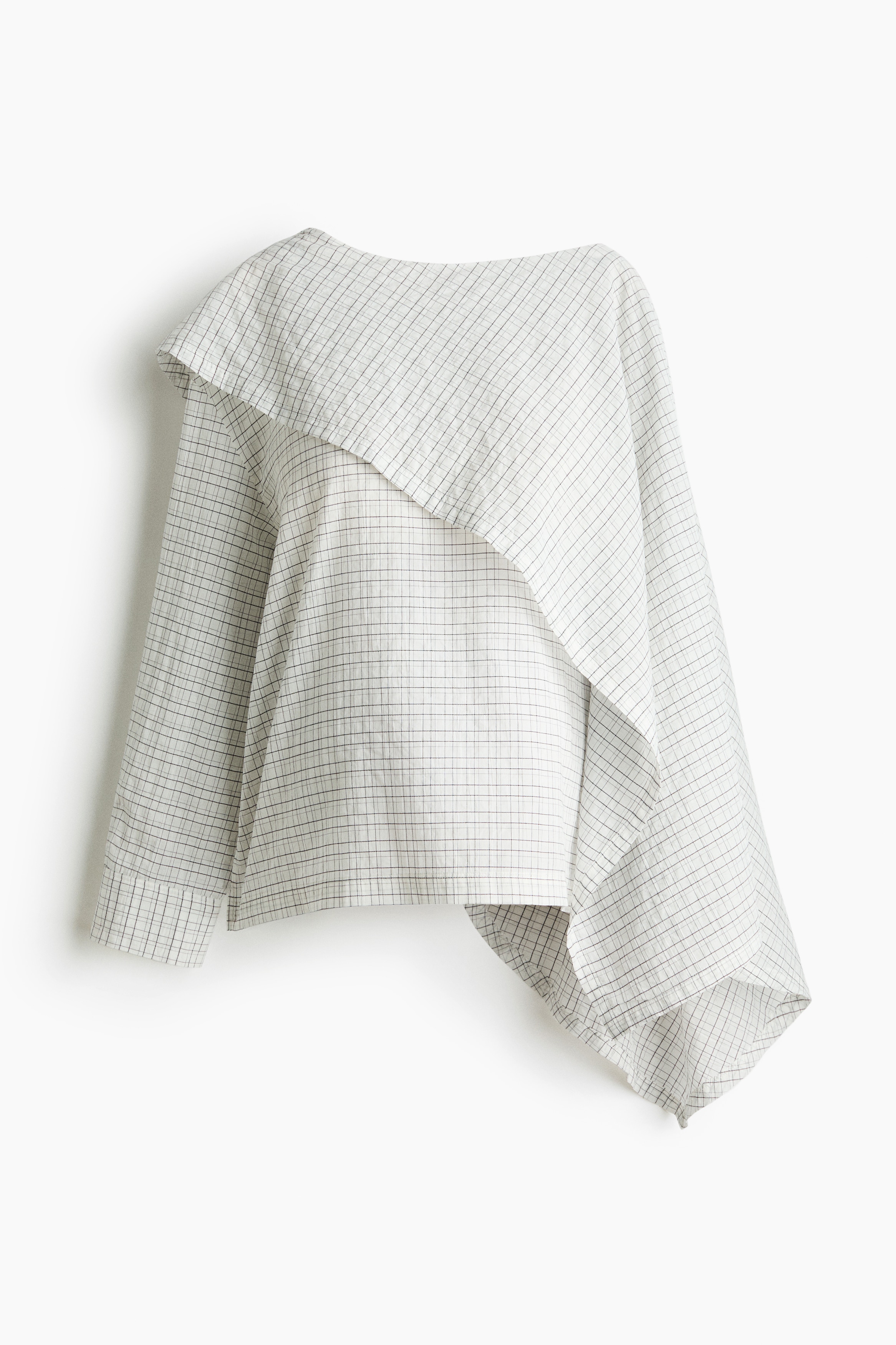 MAMA Cape-Detail Seersucker Blouse from H&M - $59.99