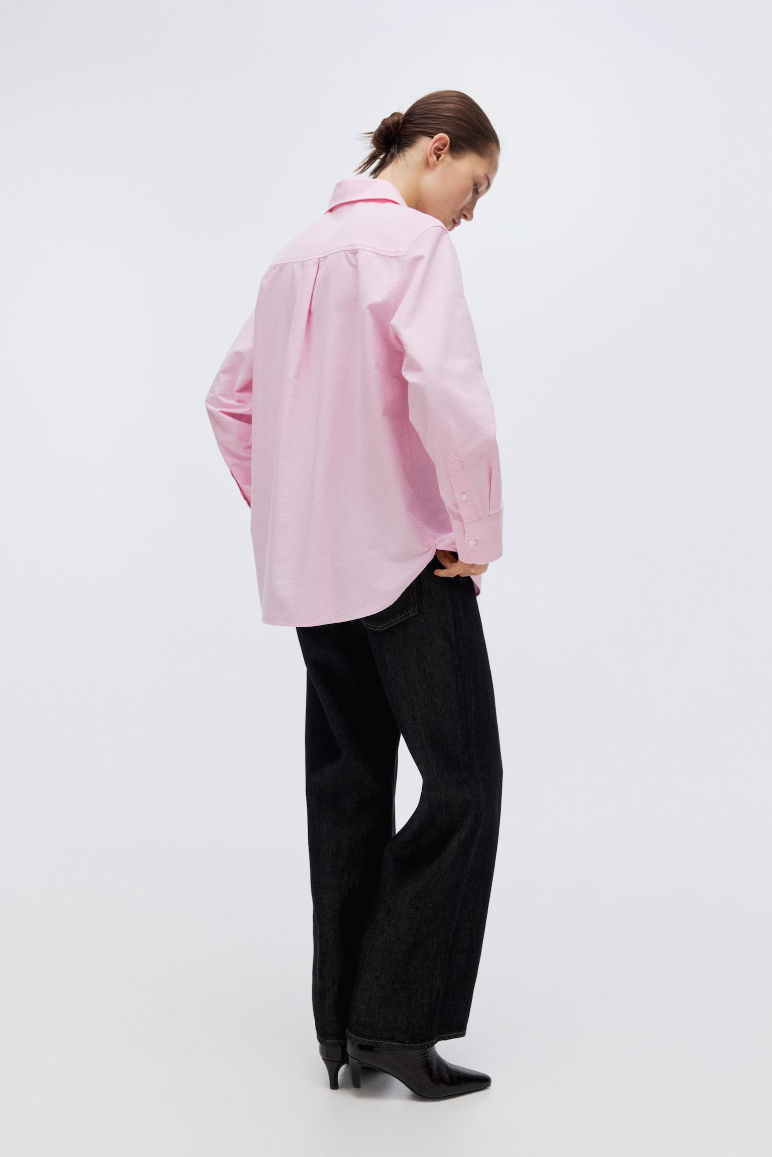 חולצת אוקספורד - ורוד בהיר/כחול/כחול/פסים - 5