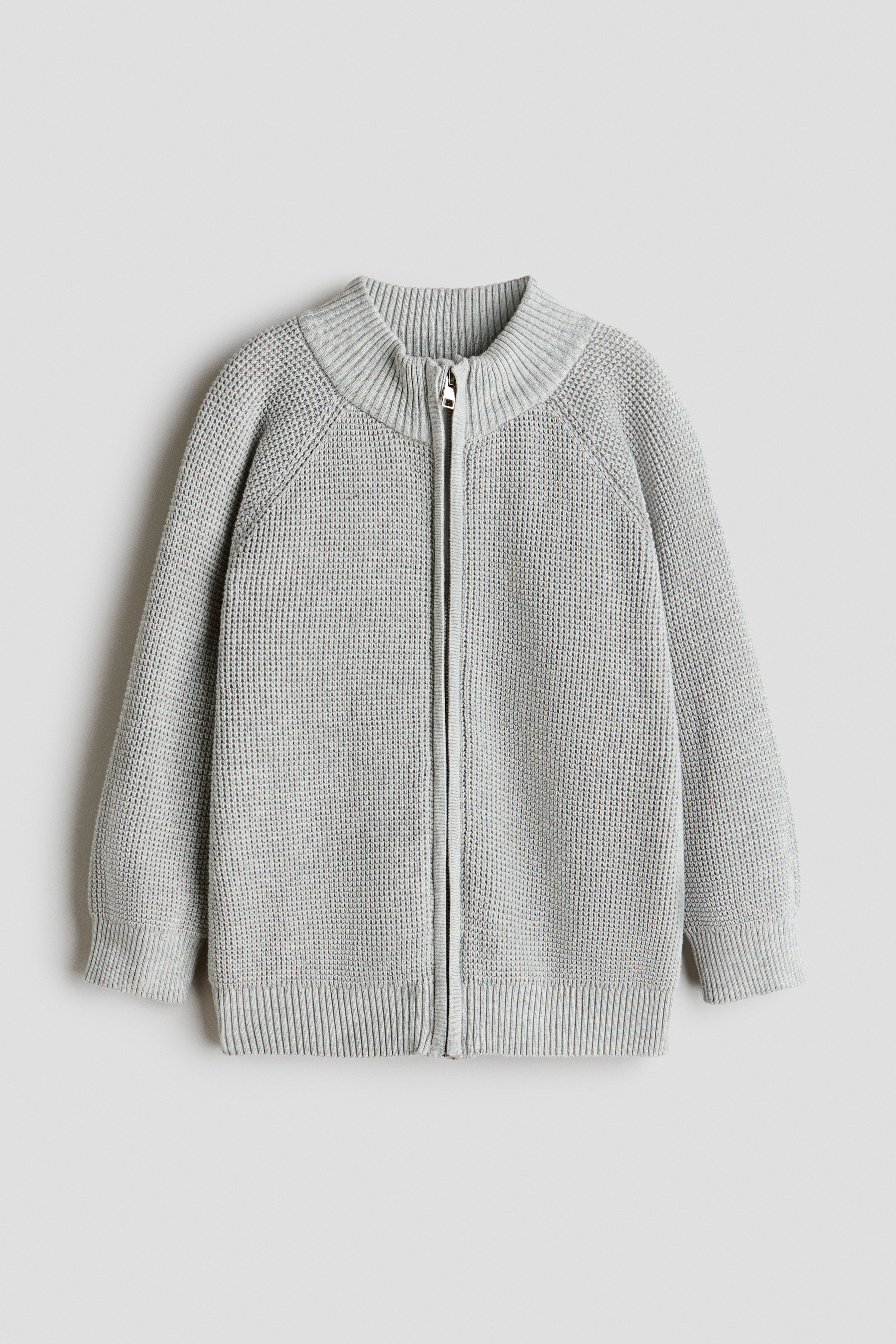 Cotton Cardigan with Zipper
