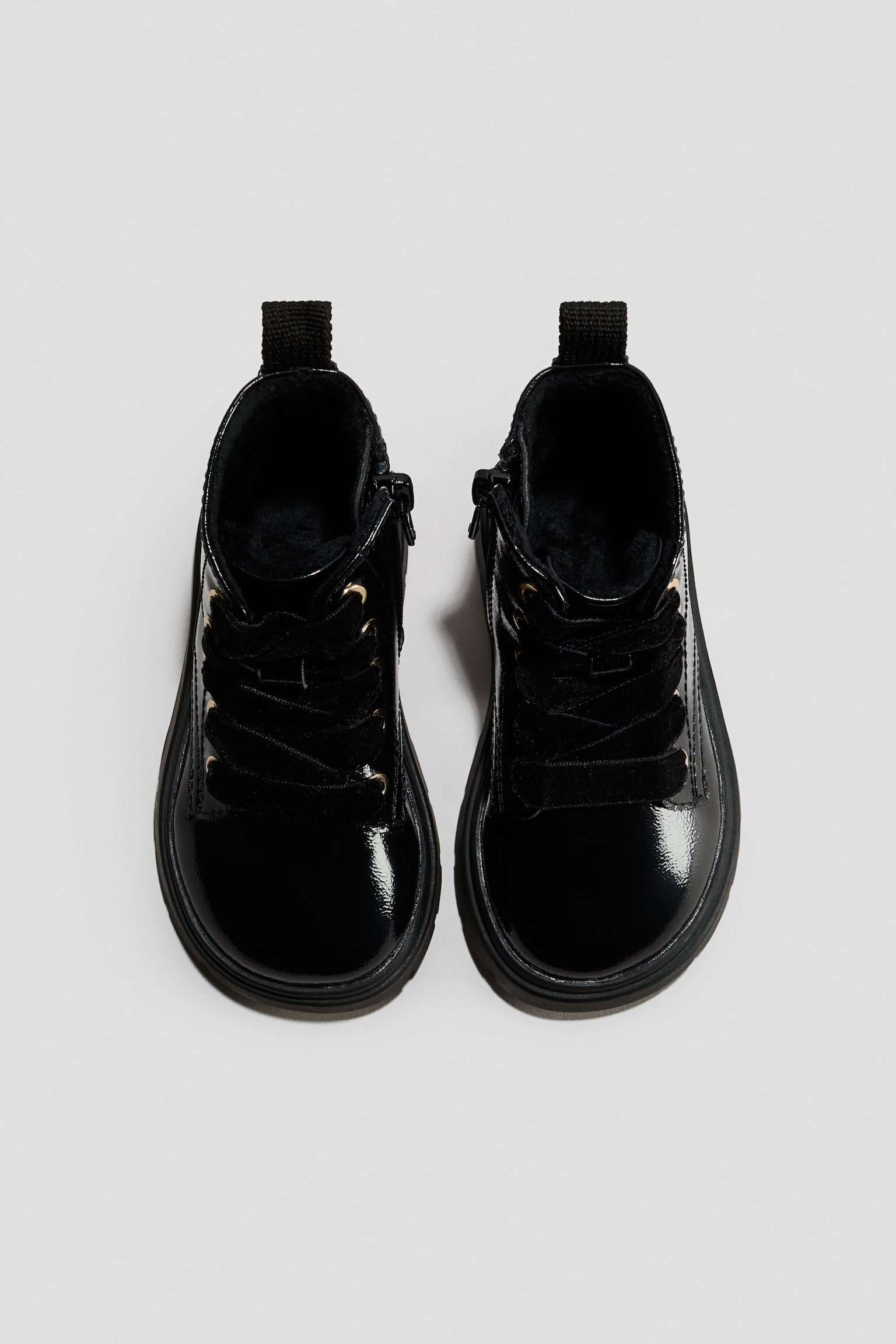 Детские ботинки H&M Lace-Up, цвет: Чёрный — фото 3