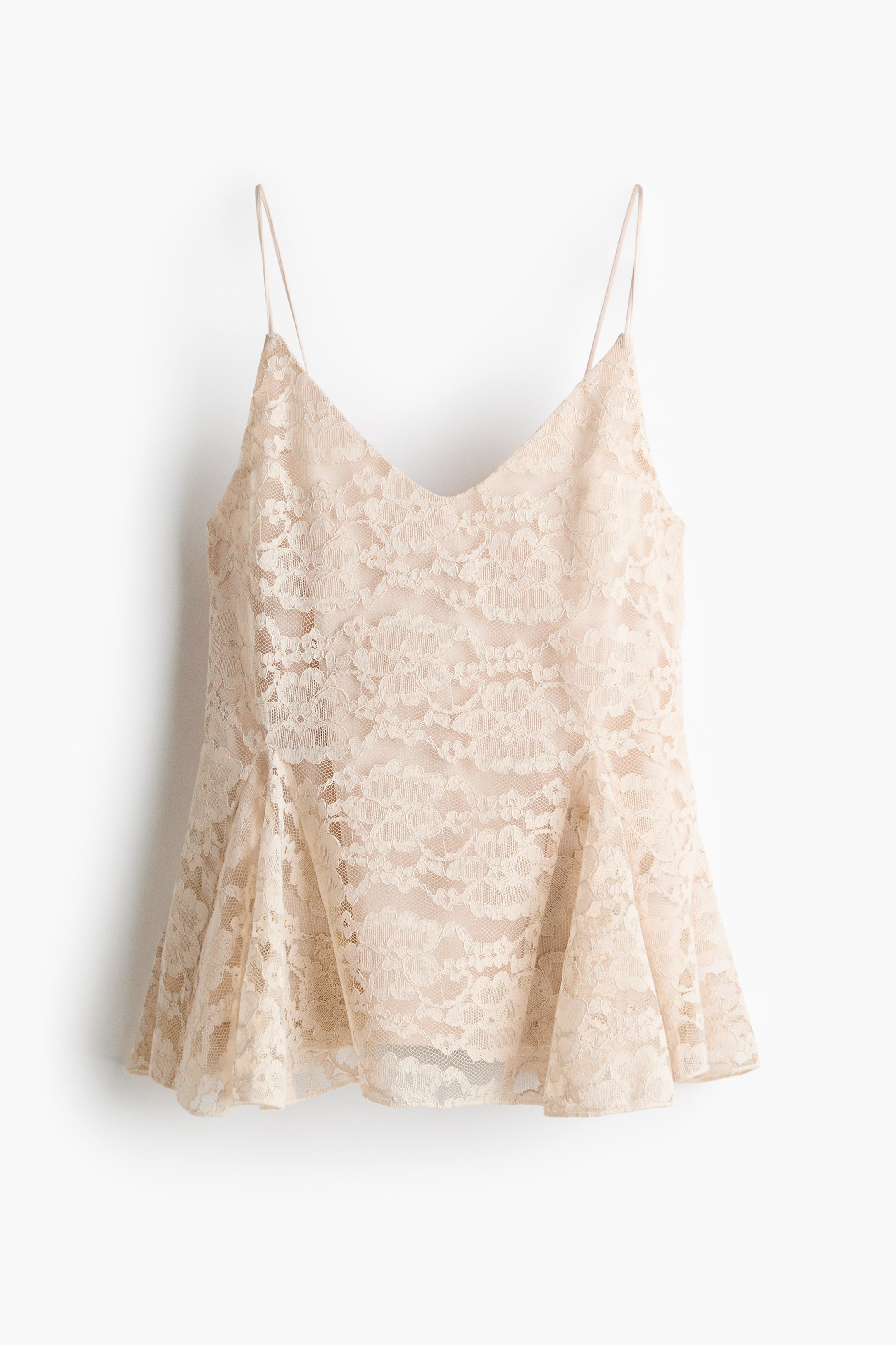 Lace Peplum Top