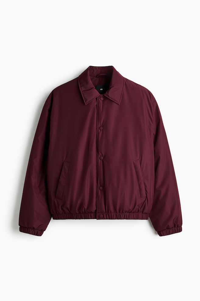 Jacke mit leichter Wattierung - Weinrot/Dunkelblau - 1