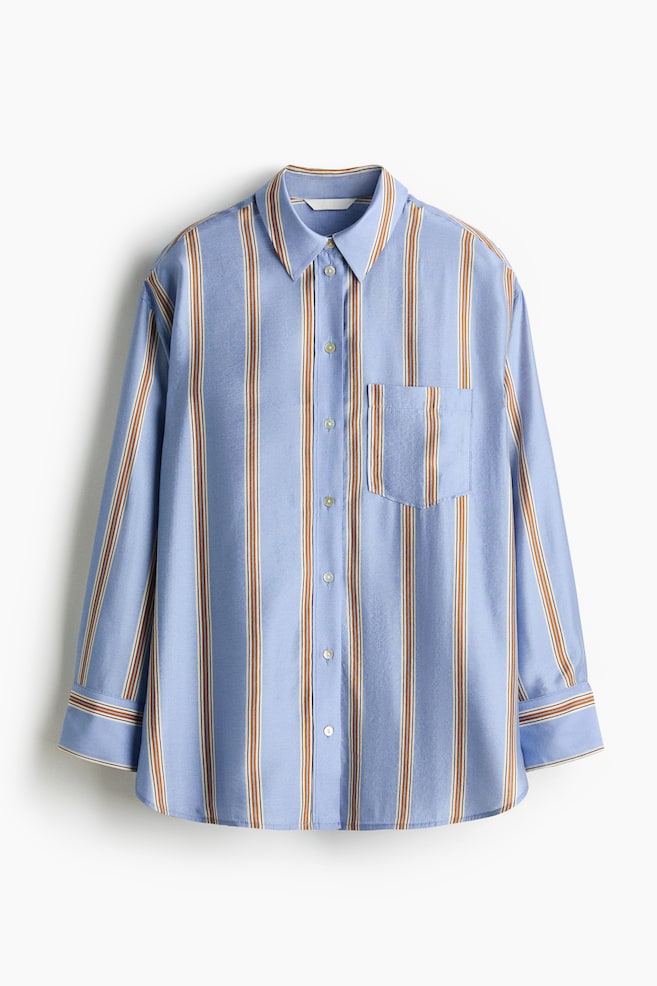 Oversized Shirt - Light blue/Stripe - 1