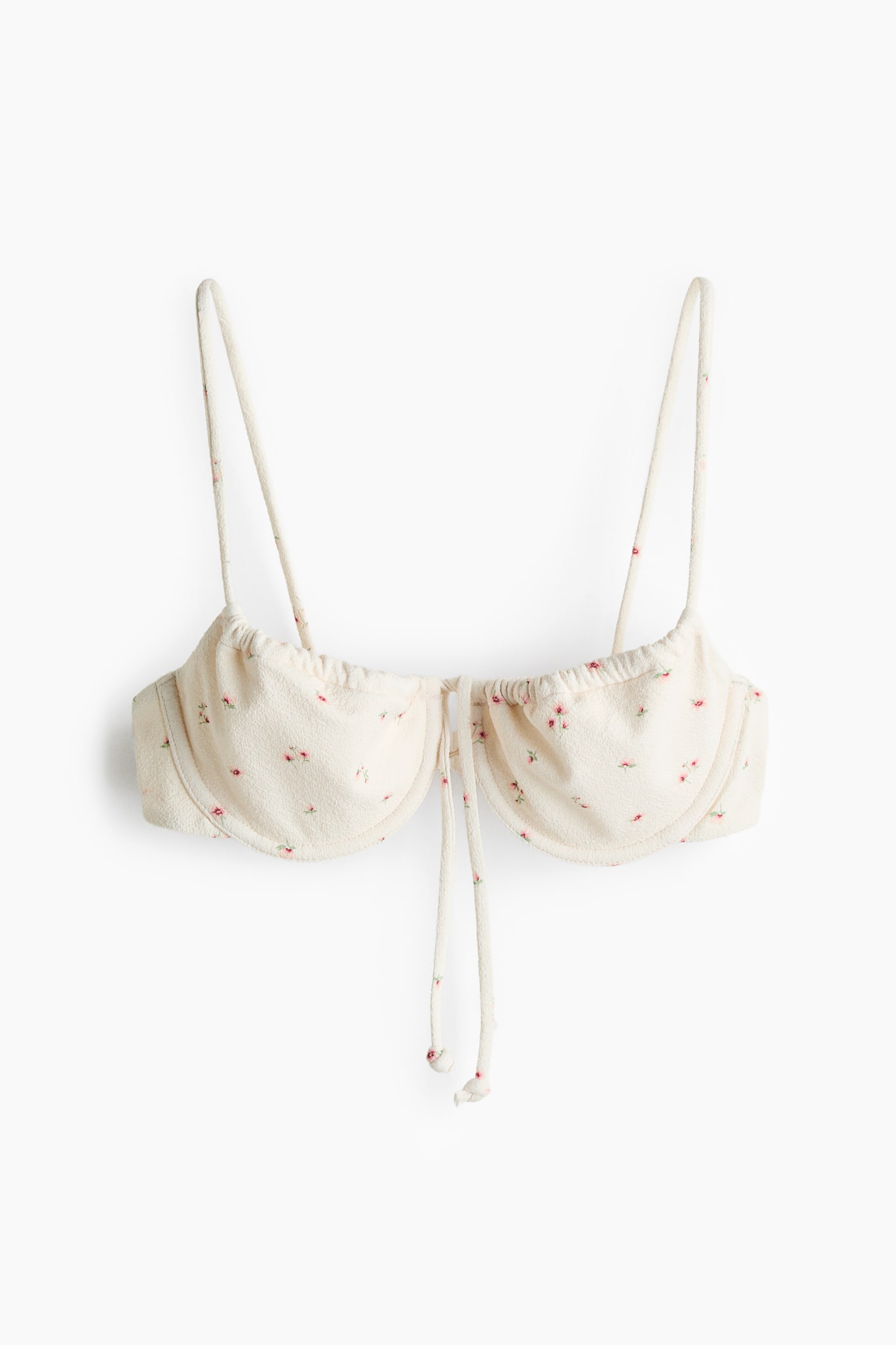 Balconette bikini top - Cream/Floral - 2