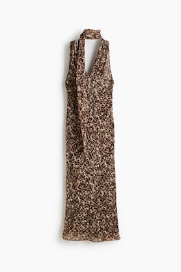 Chiffongklänning med scarfdetalj