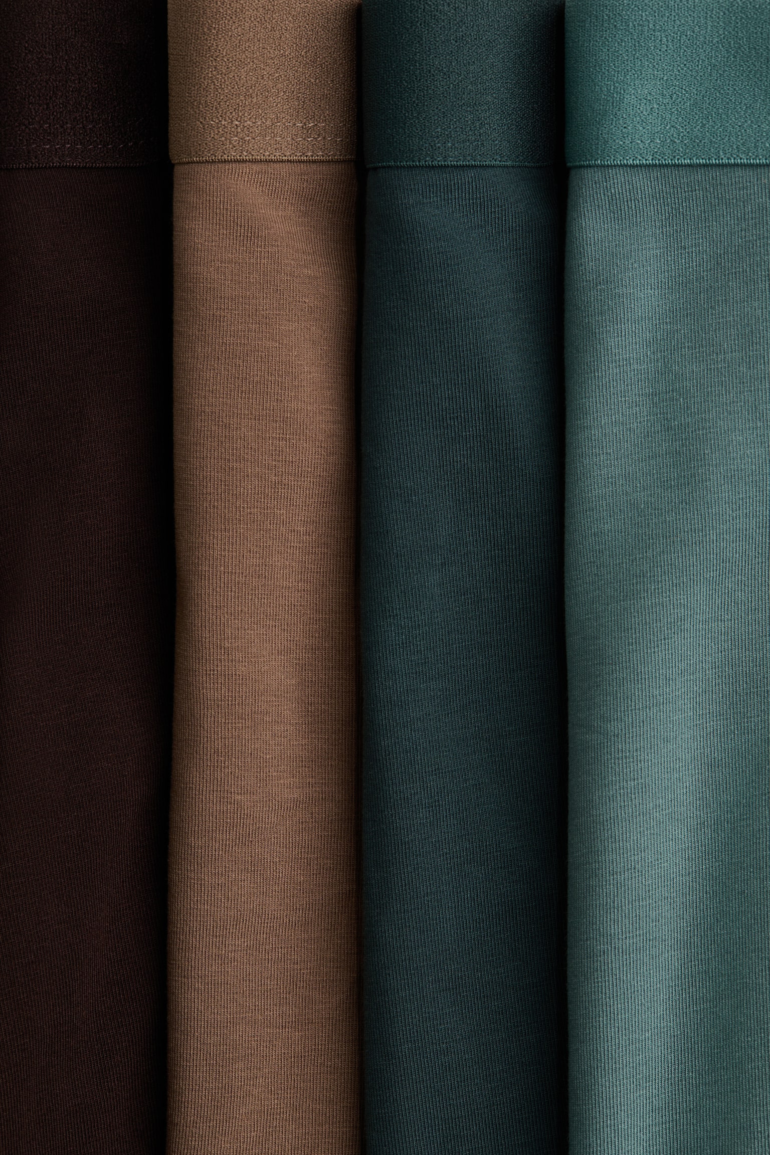 10-pack mid trunks with Lycra® - Dark brown/Teal/Black/Blue/Burgundy/Grey/Black/Green/Beige/Brown - 2