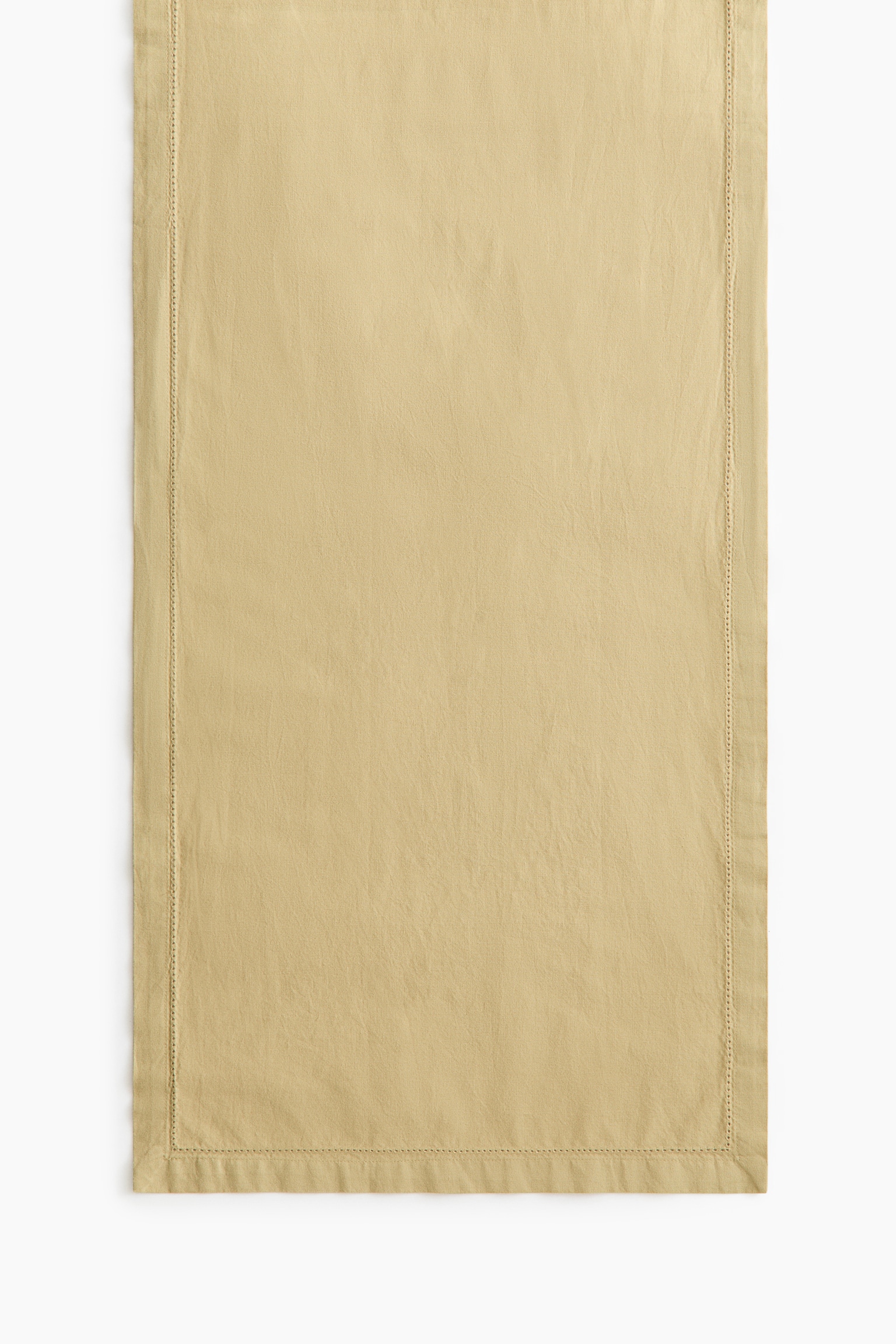 Cotton table runner - Dusty yellow/Light beige/Dusty blue/White/Light khaki green