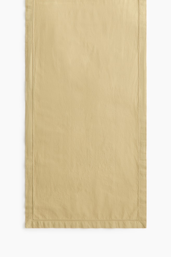 Cotton Table Runner - Dusty yellow/Dark brown/Light beige/White/Dusty blue/Light pink - 1