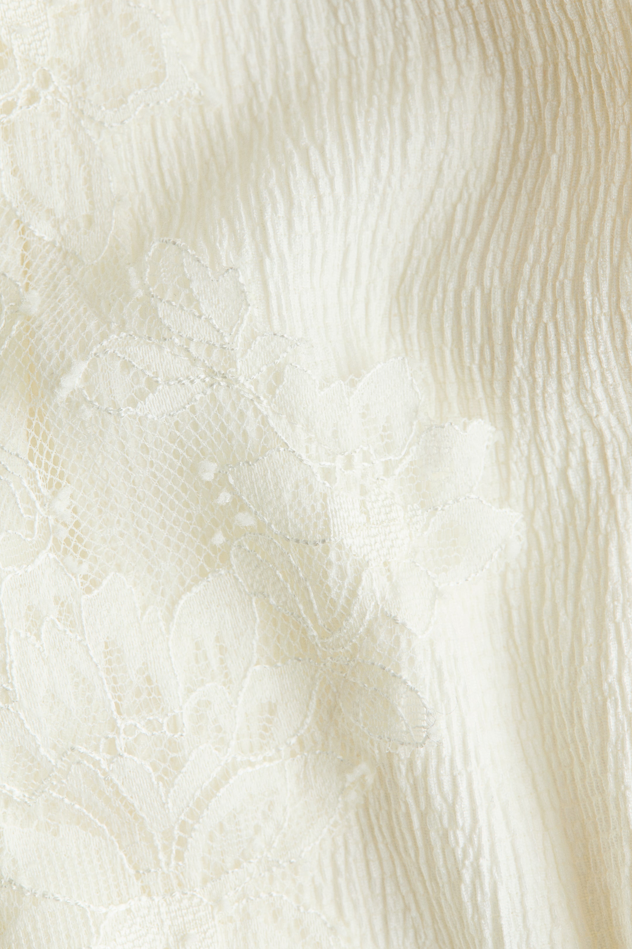 Lace-Trimmed Balloon-Leg Pants