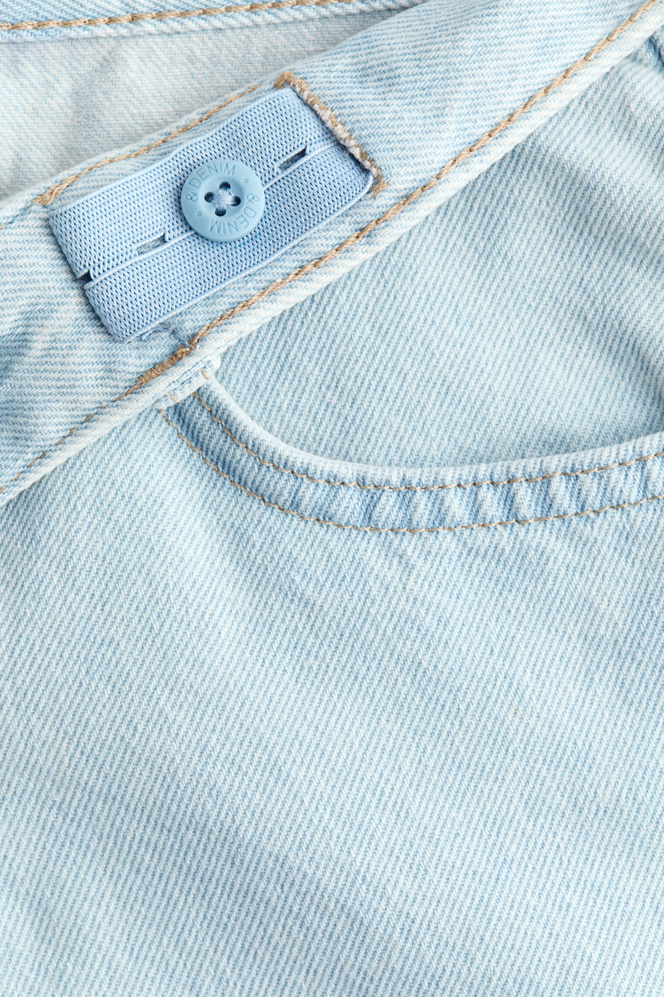 Loose-Fit Denim Shorts