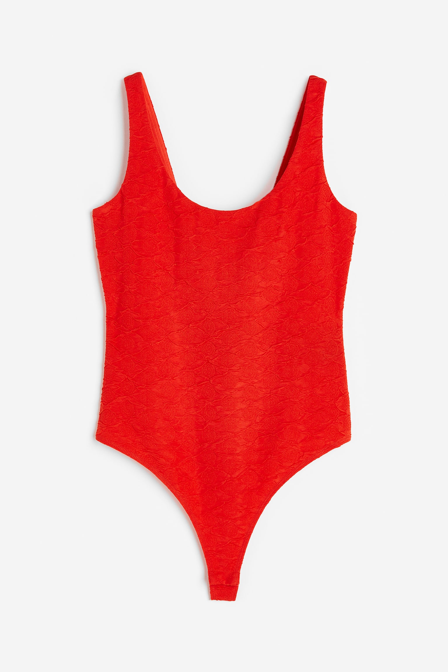 Body texturé - Rouge - 1