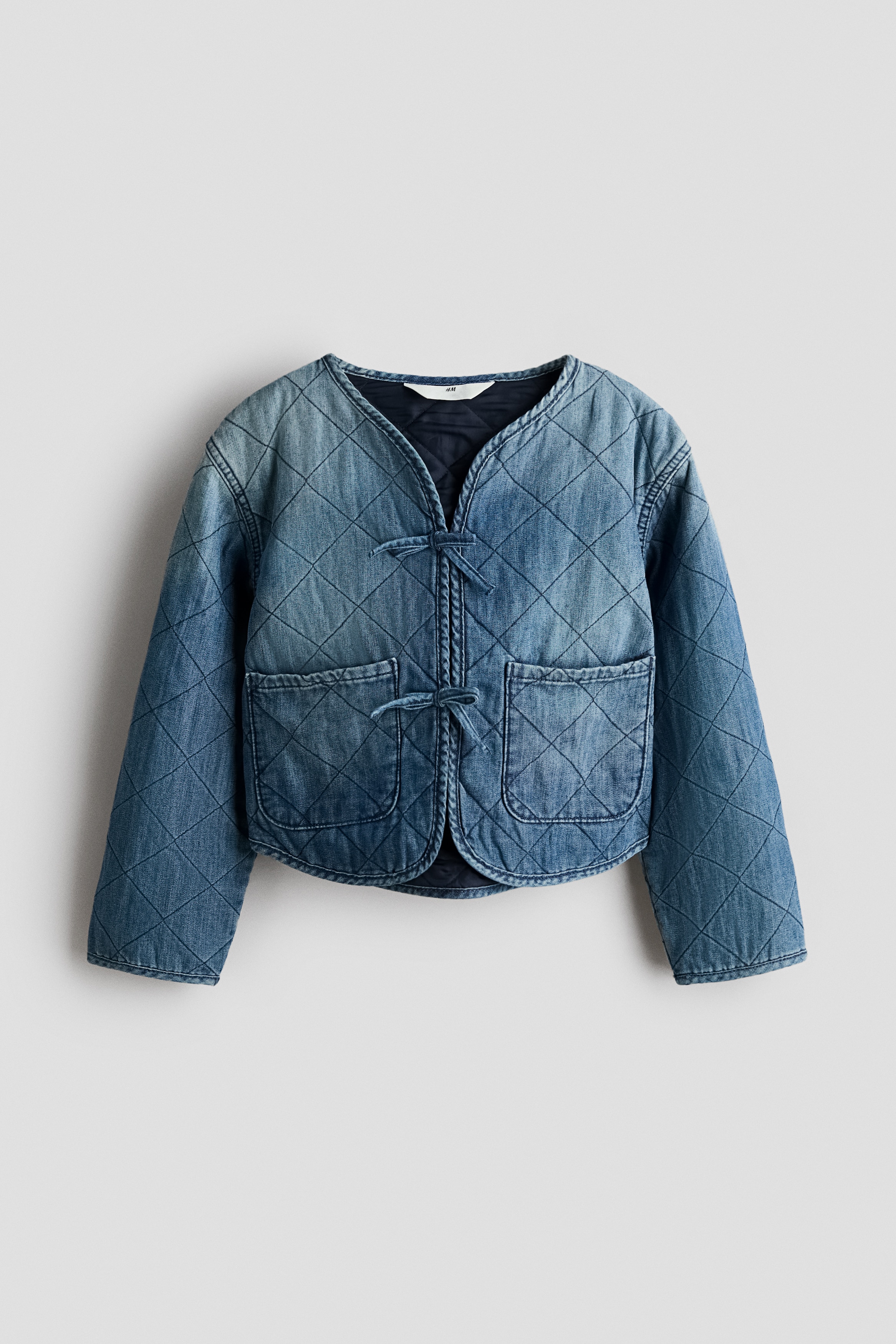 Steppjacke aus Denim - Denimblau
