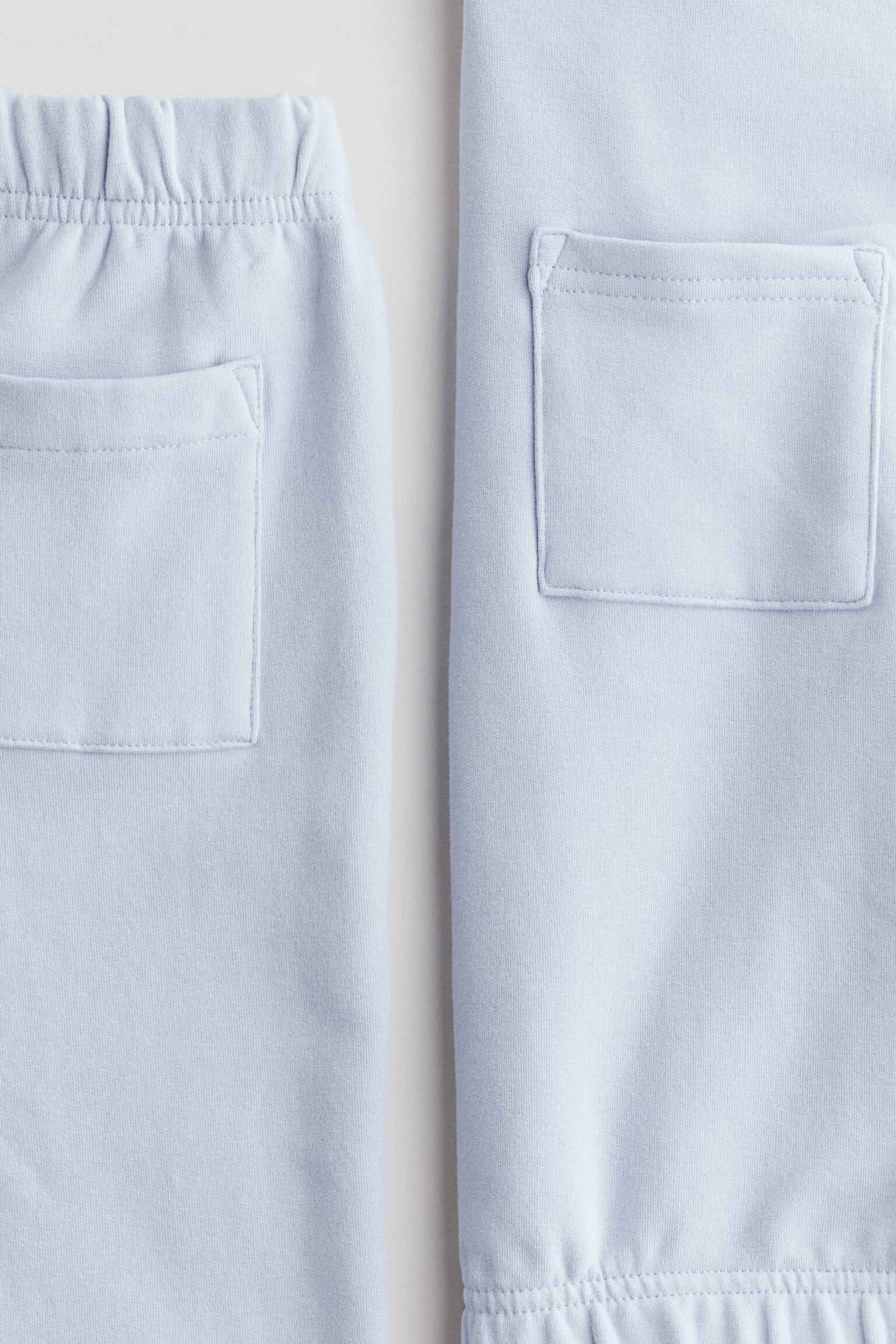 2-piece cotton sweatshirt set - Light dusty blue/Light beige/Dark beige/Khaki green - 3