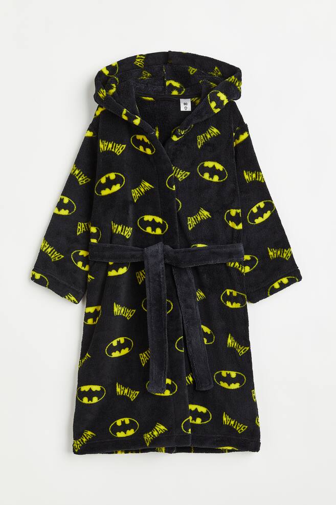Fleece dressing gown - Black/Batman - 1