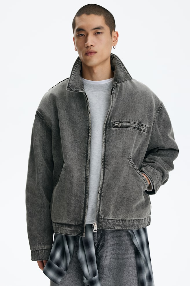 Denim jacket - Grey - 1
