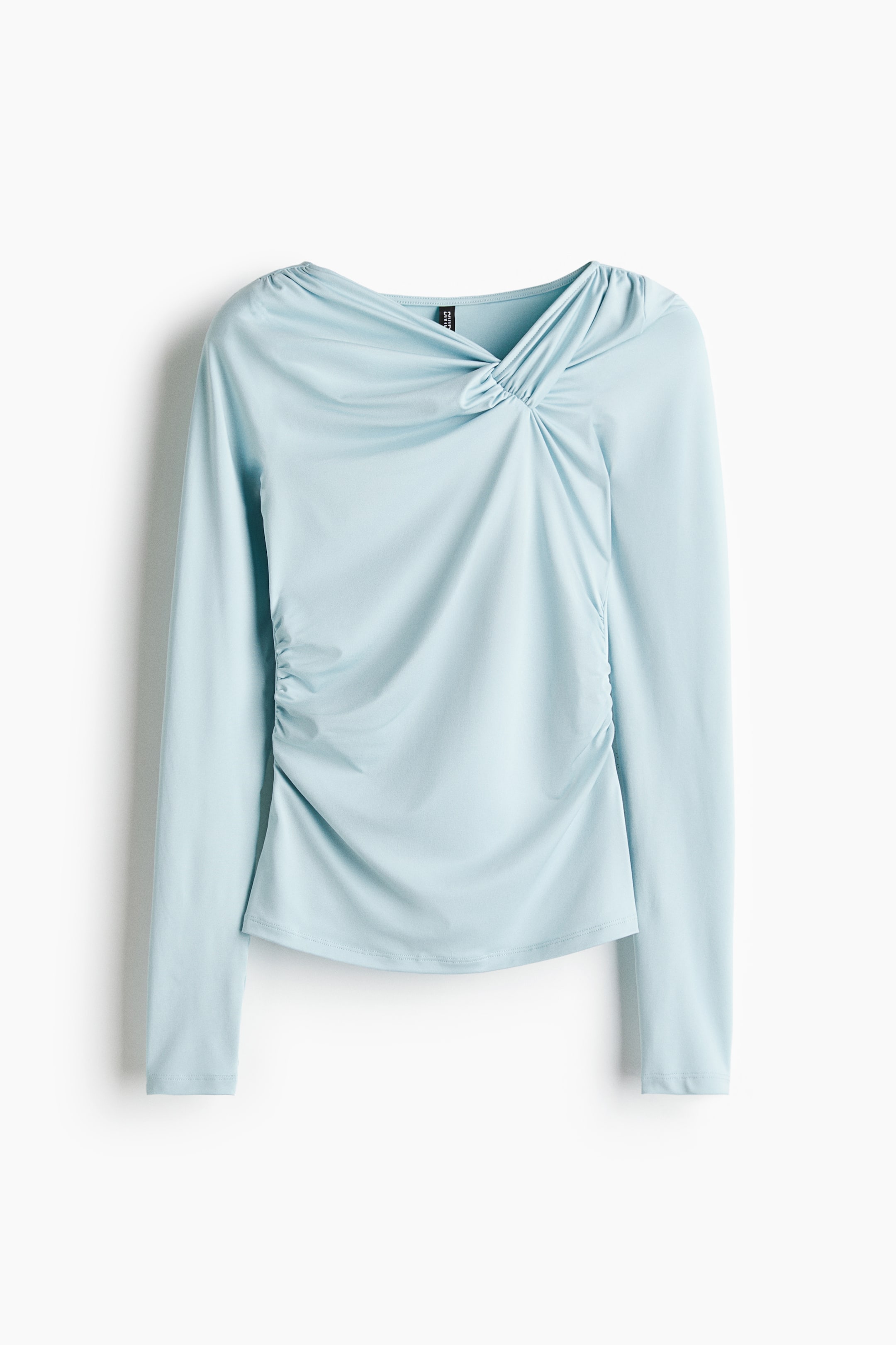 Grotere afbeelding bekijken: Top met gedraaid detail - Lichtturkoois - DAMES | H&M NL 4