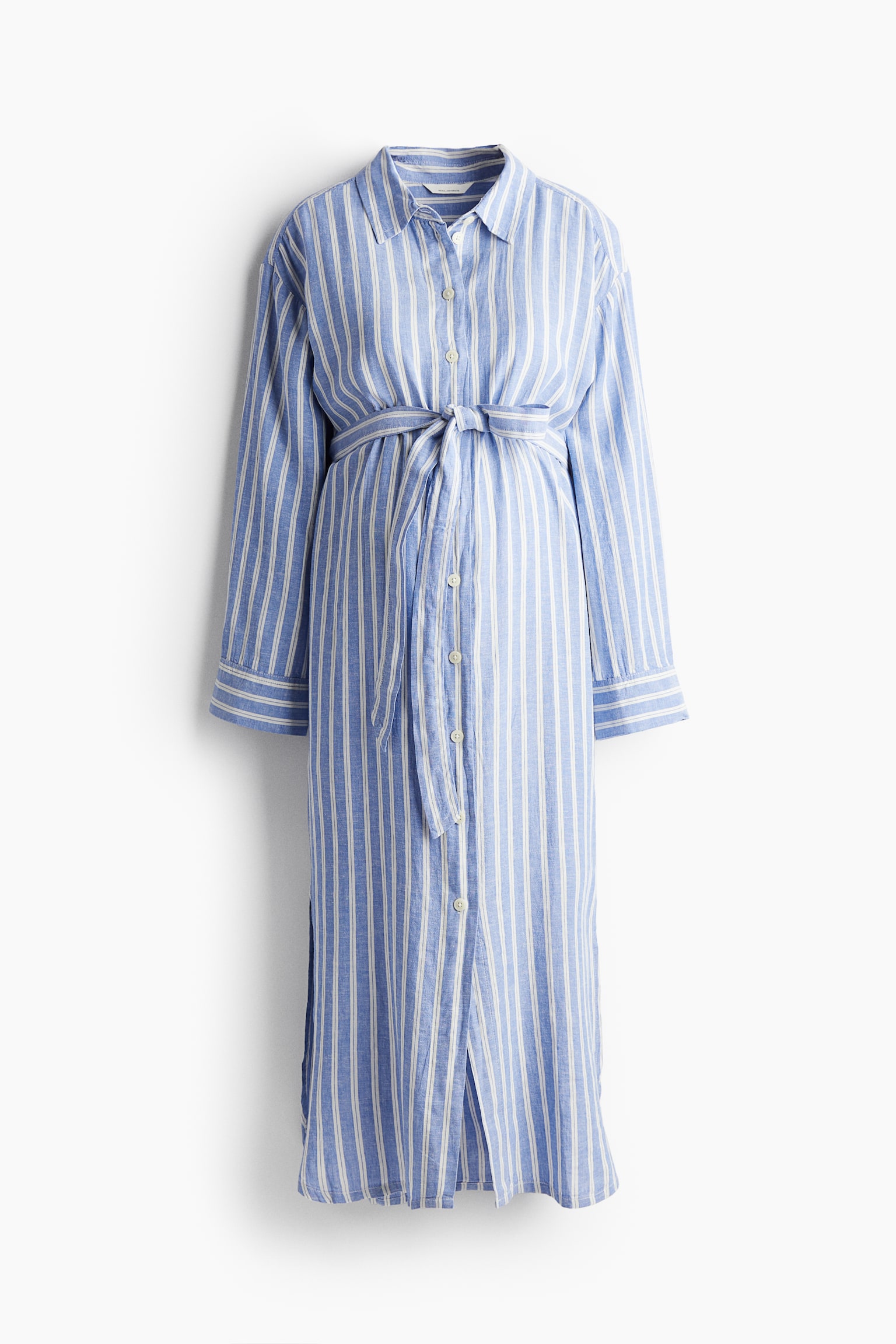 MAMA Before & After Shirt Dress - Blue/Stripe/Light beige - 2