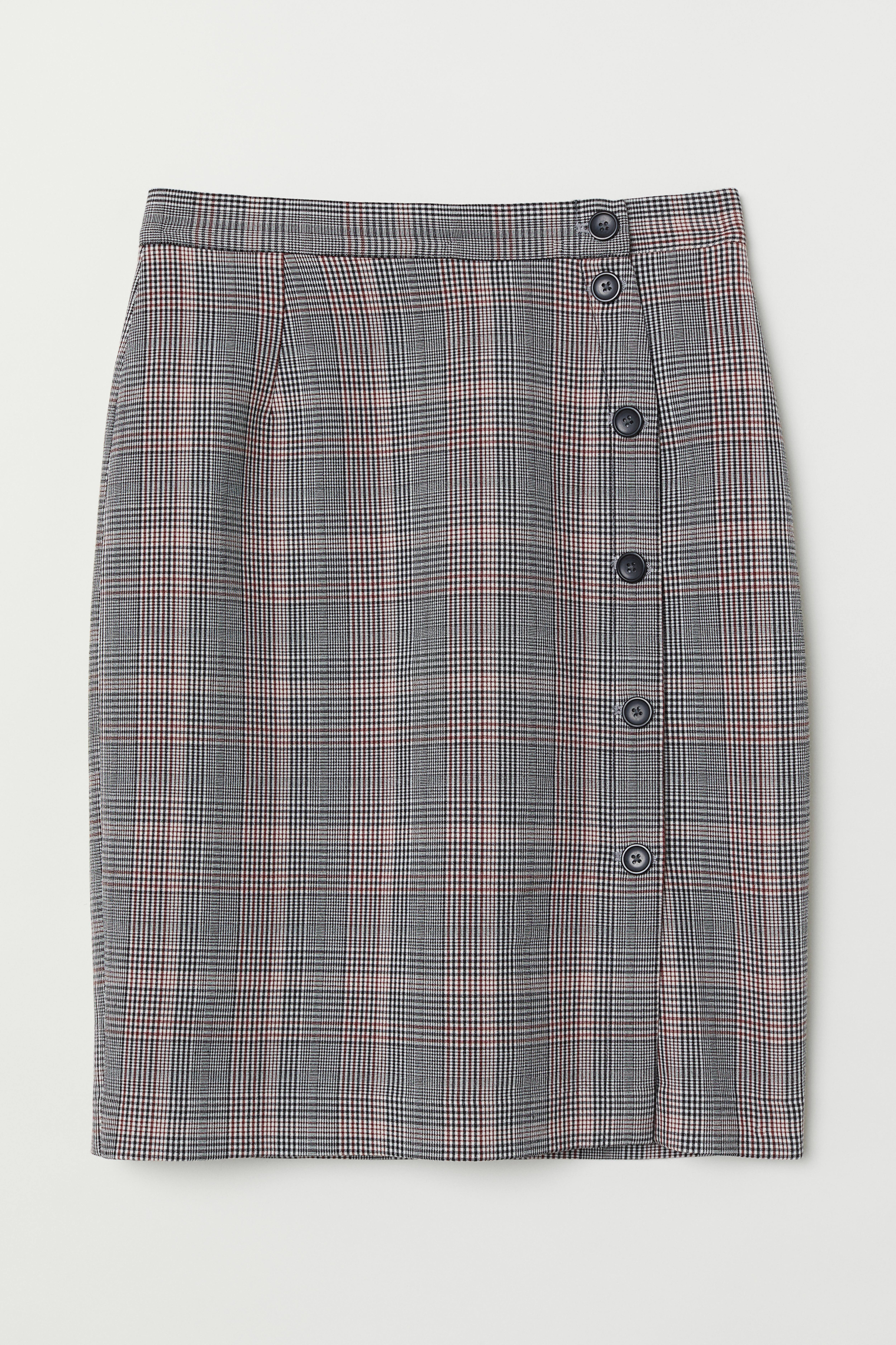 Gingham skirt h&m best sale