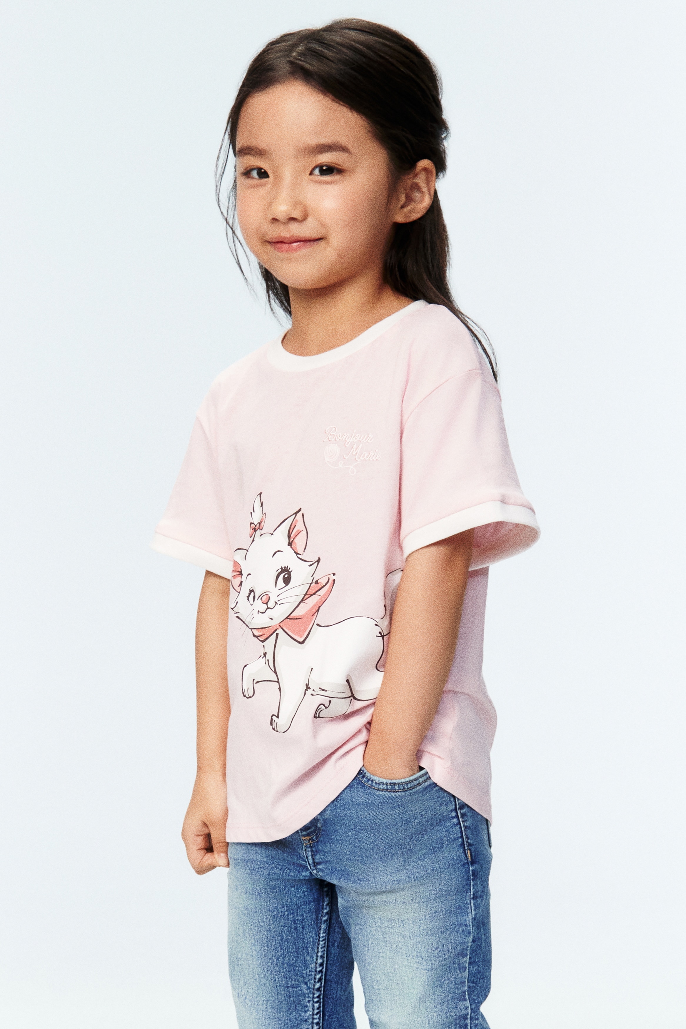 Áo thun cotton in hoạ tiết - Màu hồng nhạt/Aristocats/Màu xanh dương nhạt/Miffy/Màu trắng/Toy Story/Màu trắng/Miffy/Màu xanh dương đậm/Miffy/Màu hồng/Toy Story