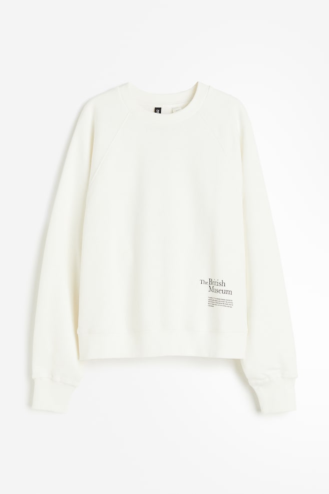 Sweatshirt med tryck - Crèmevit/The British Museum/Crèmevit/Kurt Cobain/Mörkgrå/Fender/Ljusbeige/Katten Felix/dc/dc - 2