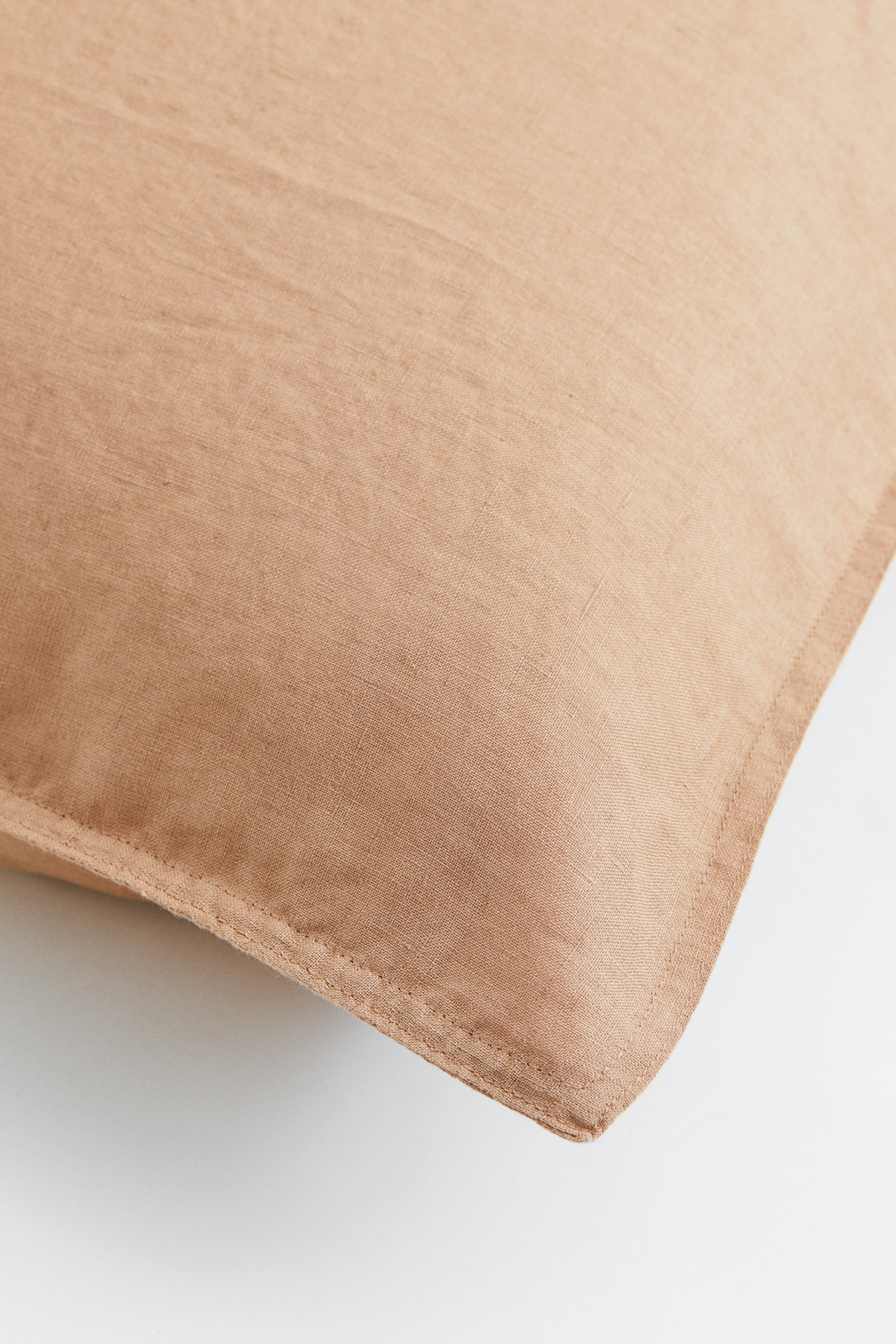 Washed linen pillowcase - Mocha beige/Sage green/White/Light grey/Beige/Blue/Dark khaki green/Pink - 2