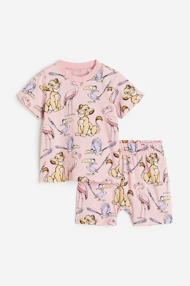 Cotton pyjamas - Light pink/The Lion King/White/Sesame Street - 1