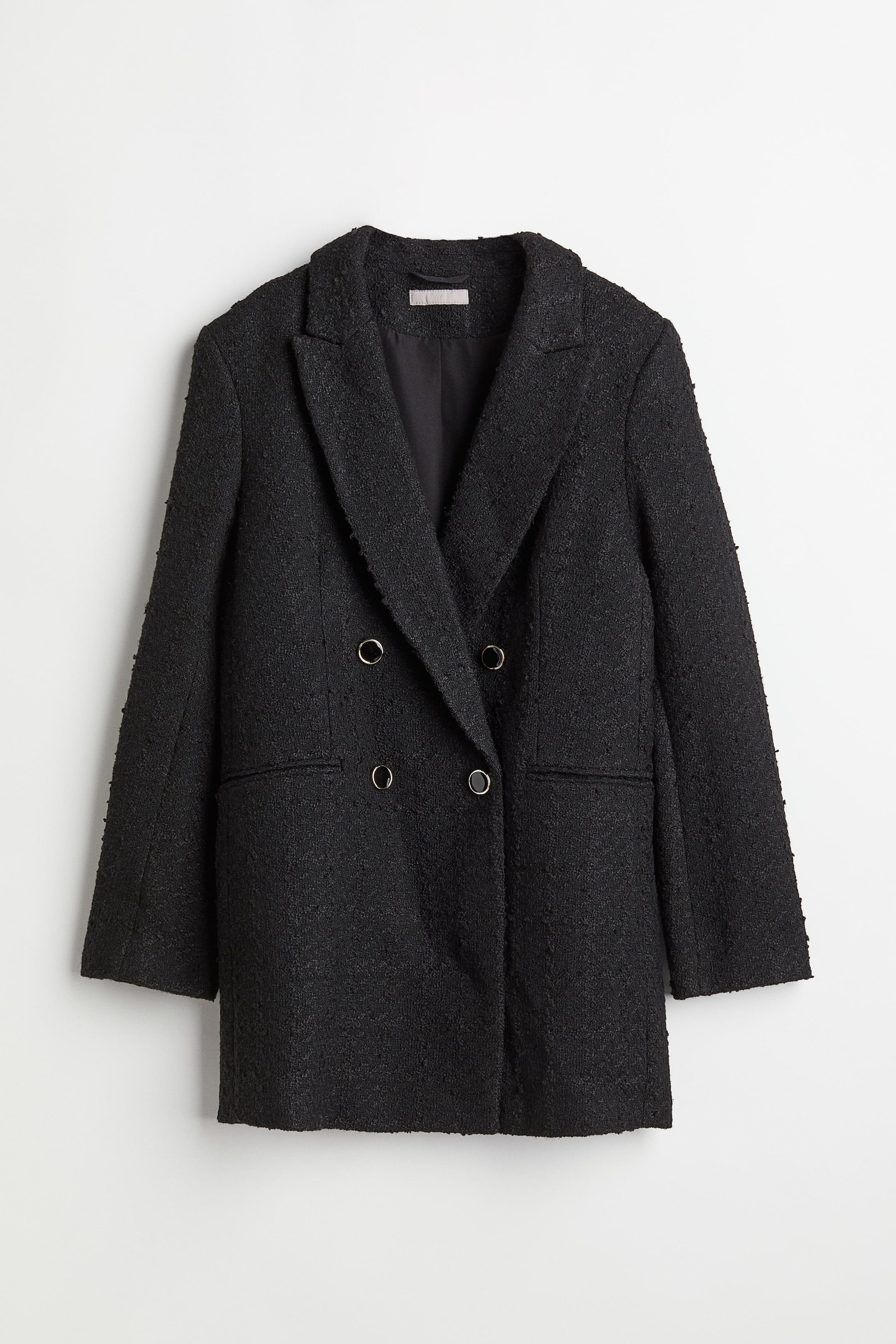 View larger image: Straight-cut Bouclé Jacket - Black - Ladies | H&M US 1