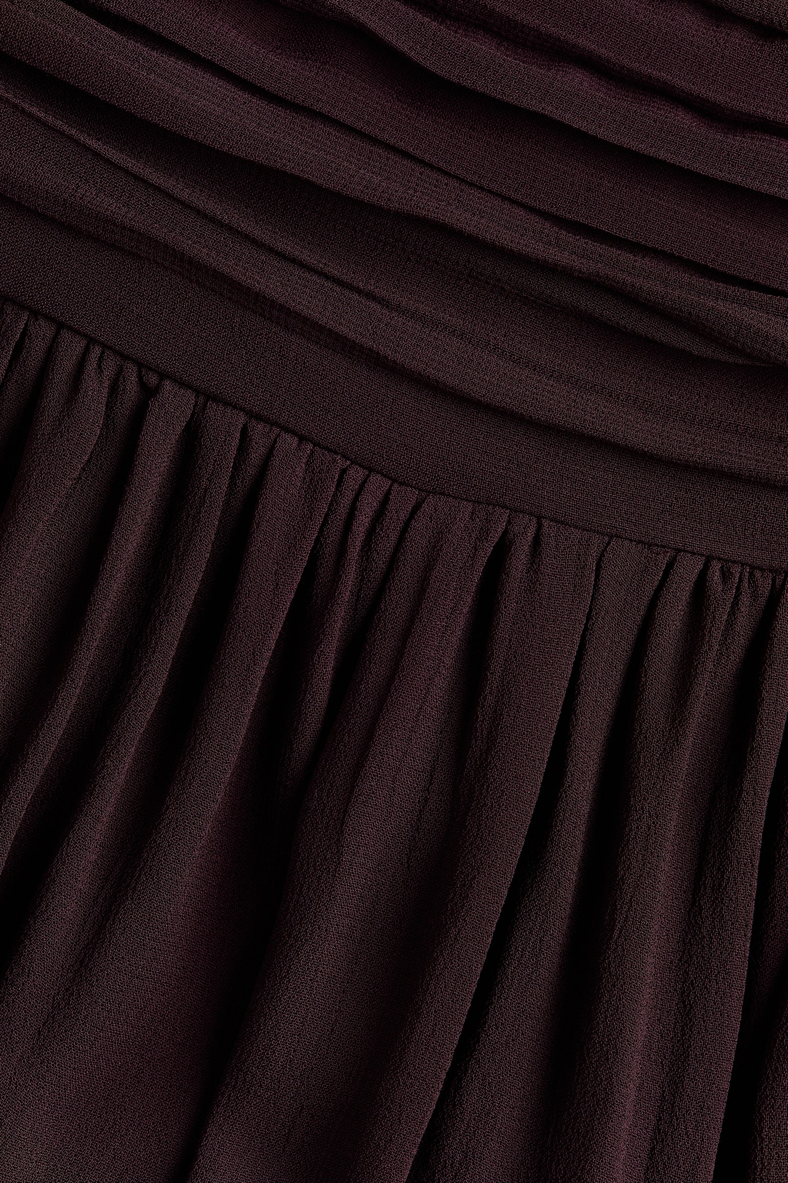 Женская юбка H&M Tiered Viscose, цвет: Бордовый — фото 6