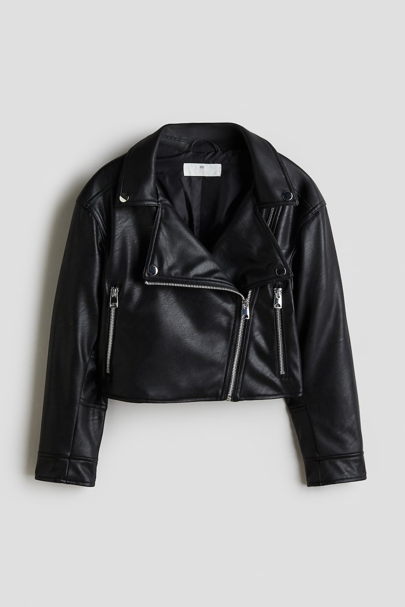 Chiodo Bimba Giubbotto Ecopelle Bambina H&m Giubbotto In