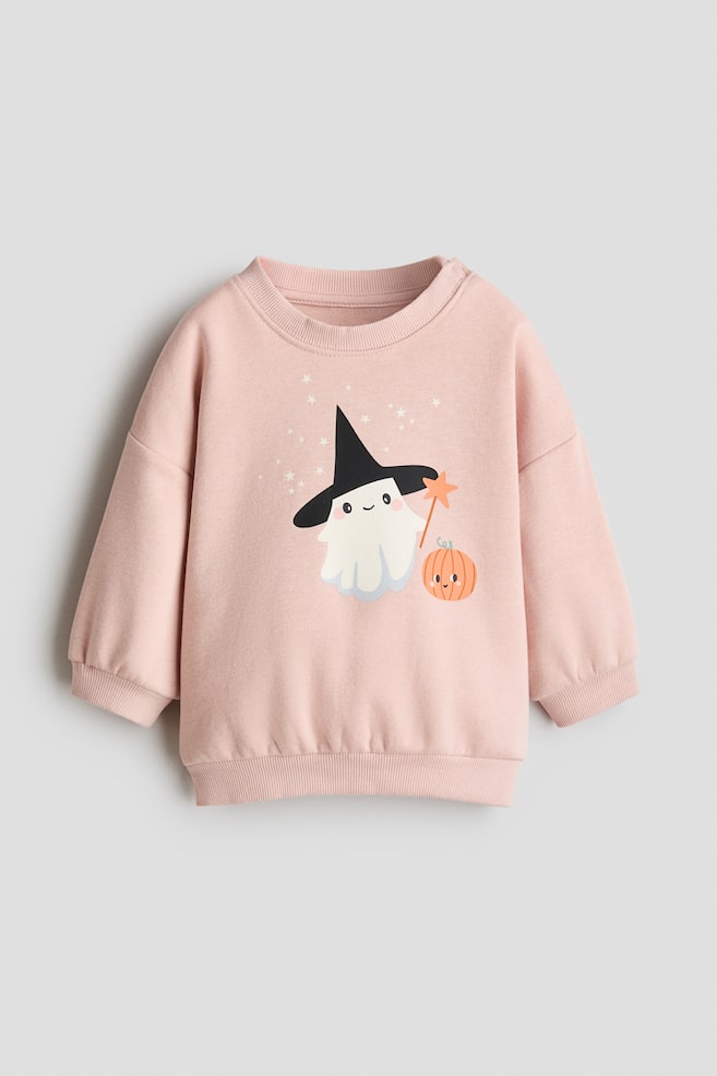 Printed Sweatshirt - Light pink/ghost/Light pink/floral/Light dusty pink/hearts/Light dusty pink/leopard print/Light pink/floral/Light dusty blue/floral/Purple/cherries/Mint green/Le Marais/Cream/cherries - 1