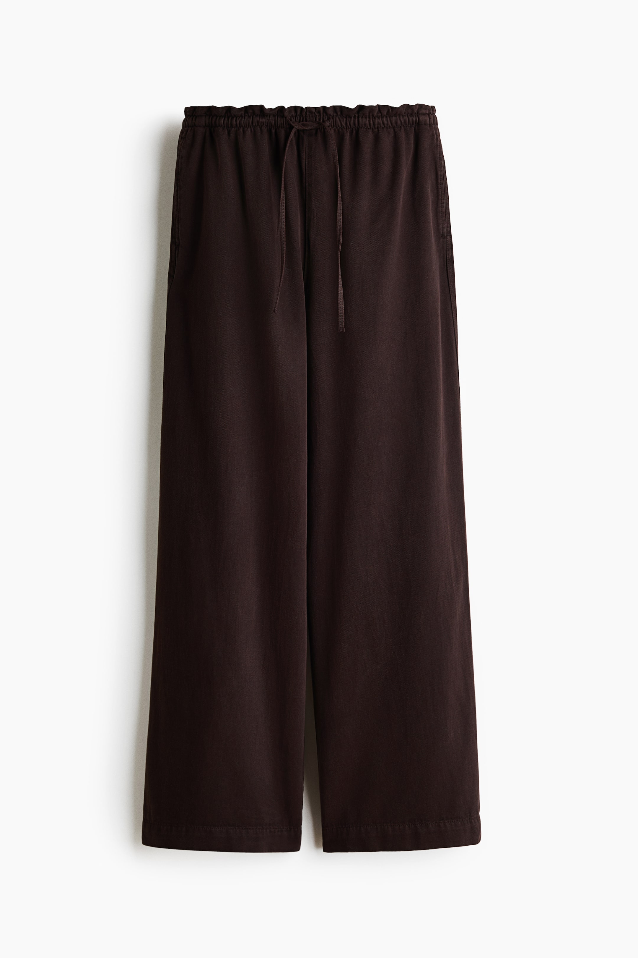 Wide-Cut Paper-Bag Pants