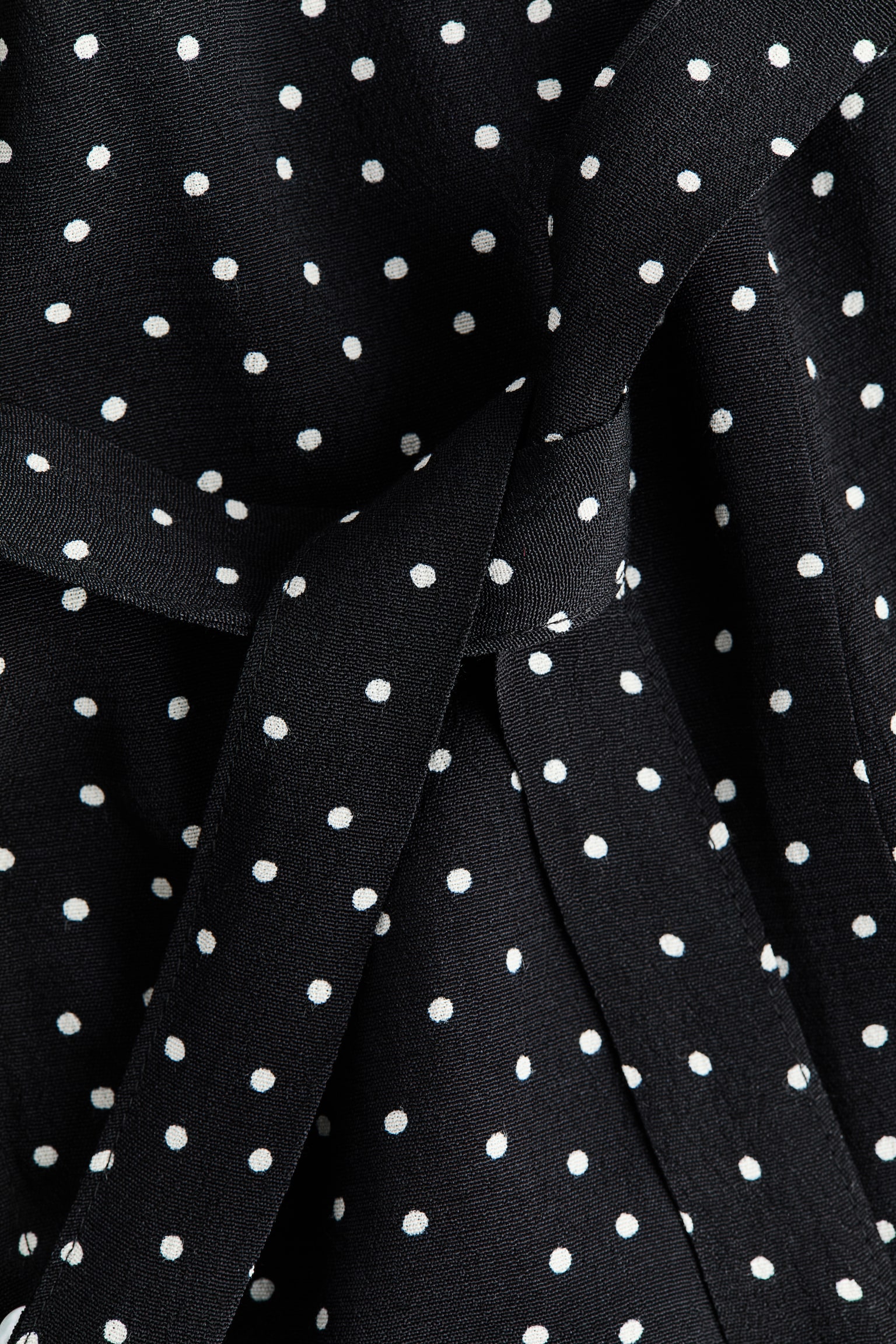 MAMA Tie-belt viscose dress - Black/Polka dot/Dark blue/Floral/Khaki green - 2