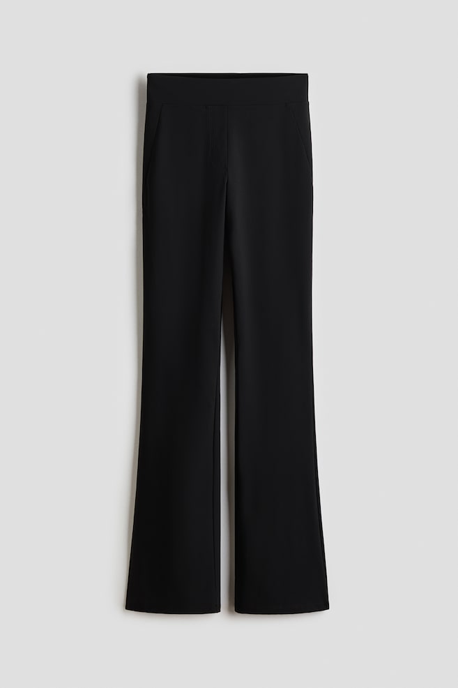 Ausgestellte Hose mit Four-way-Stretch - Schwarz/Dunkelbraun/Hellbraun/Grau/Beige/Dunkelbraun - 1