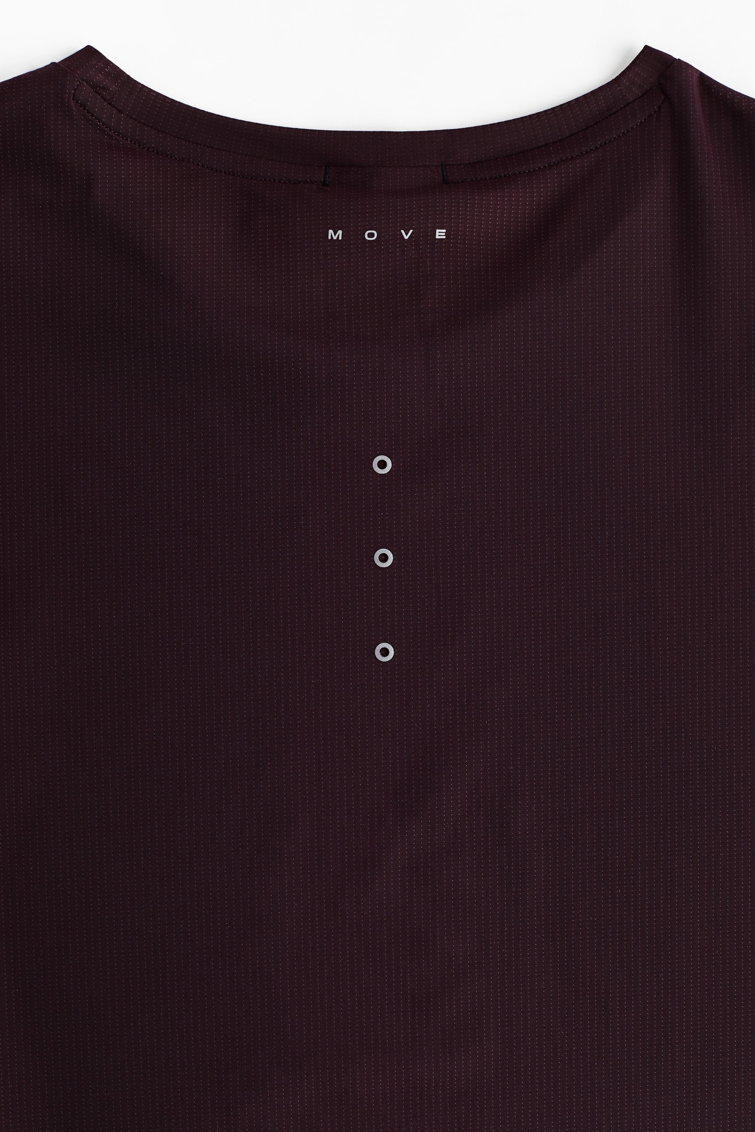 Мужская футболка H&M Move Running with CoolMove™, цвет: Шоколадный сливовый — фото 8
