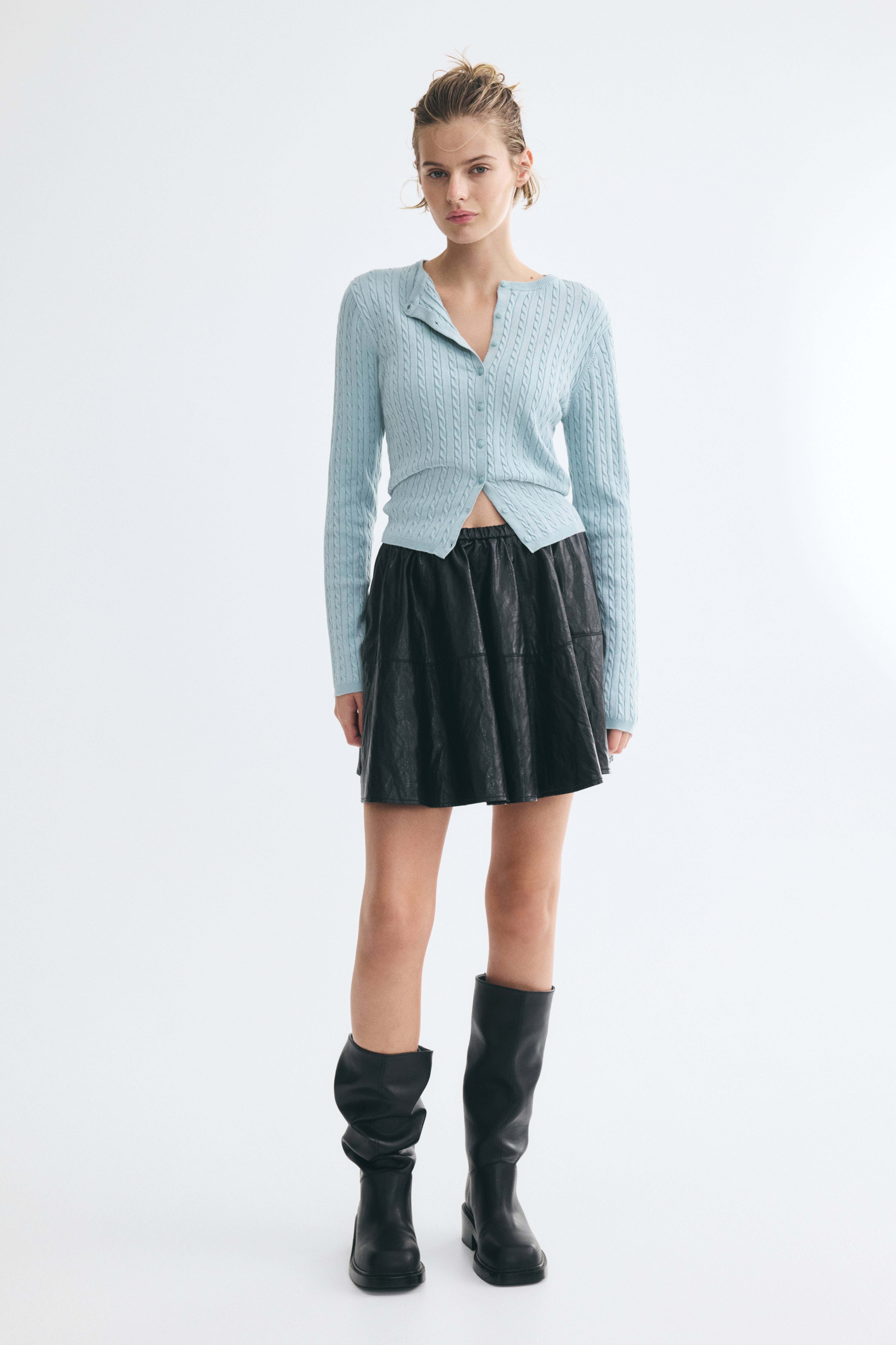 Cable-Knit Cardigan