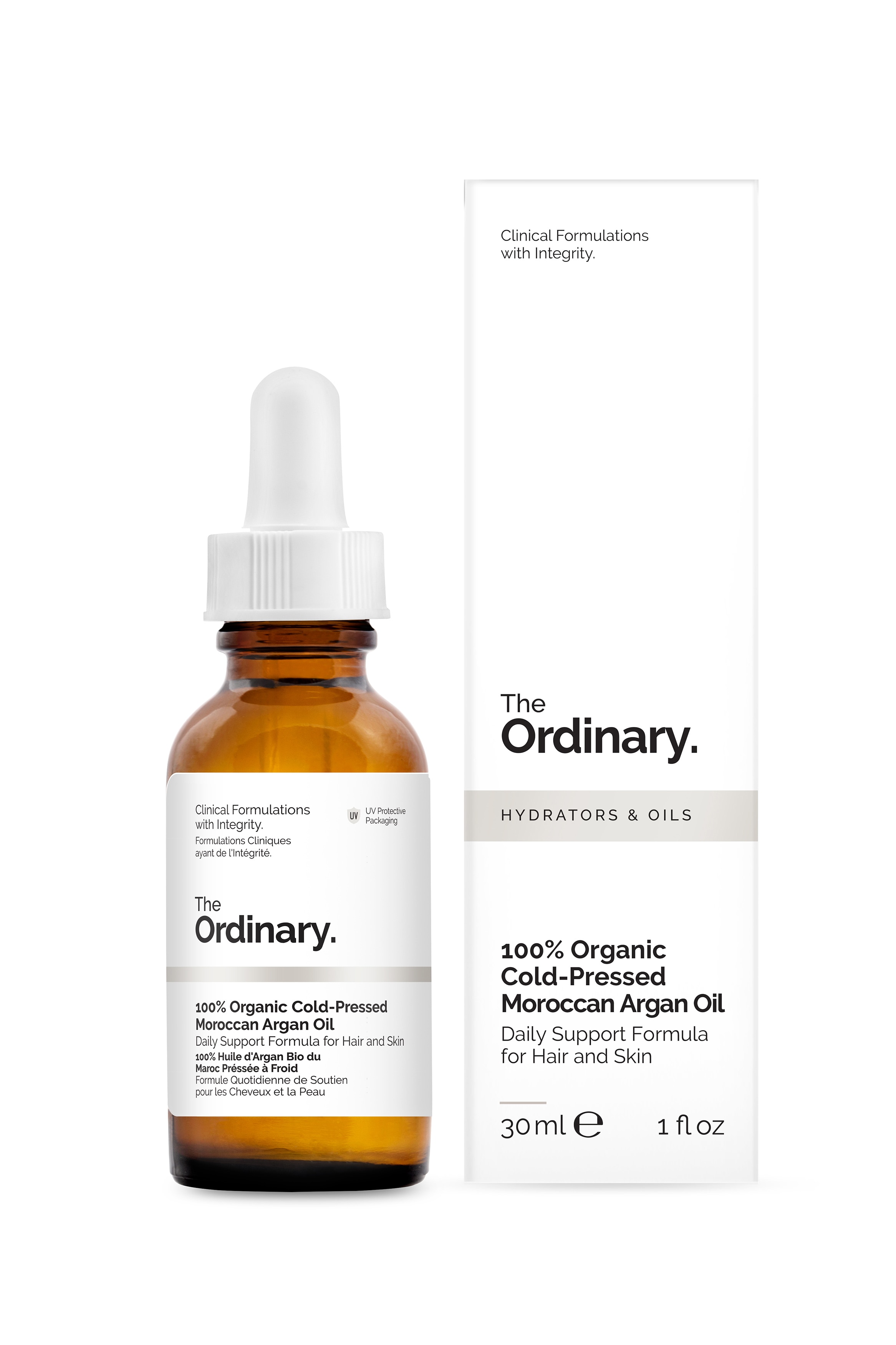The Ordinary - 100% Organic Cold Pressed Moroccan Argan Oil - Bianco