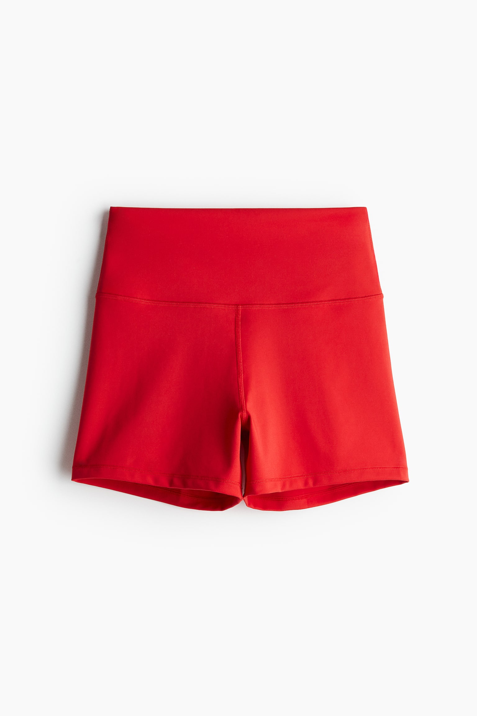 High Waist Sports shorts - Red - 2