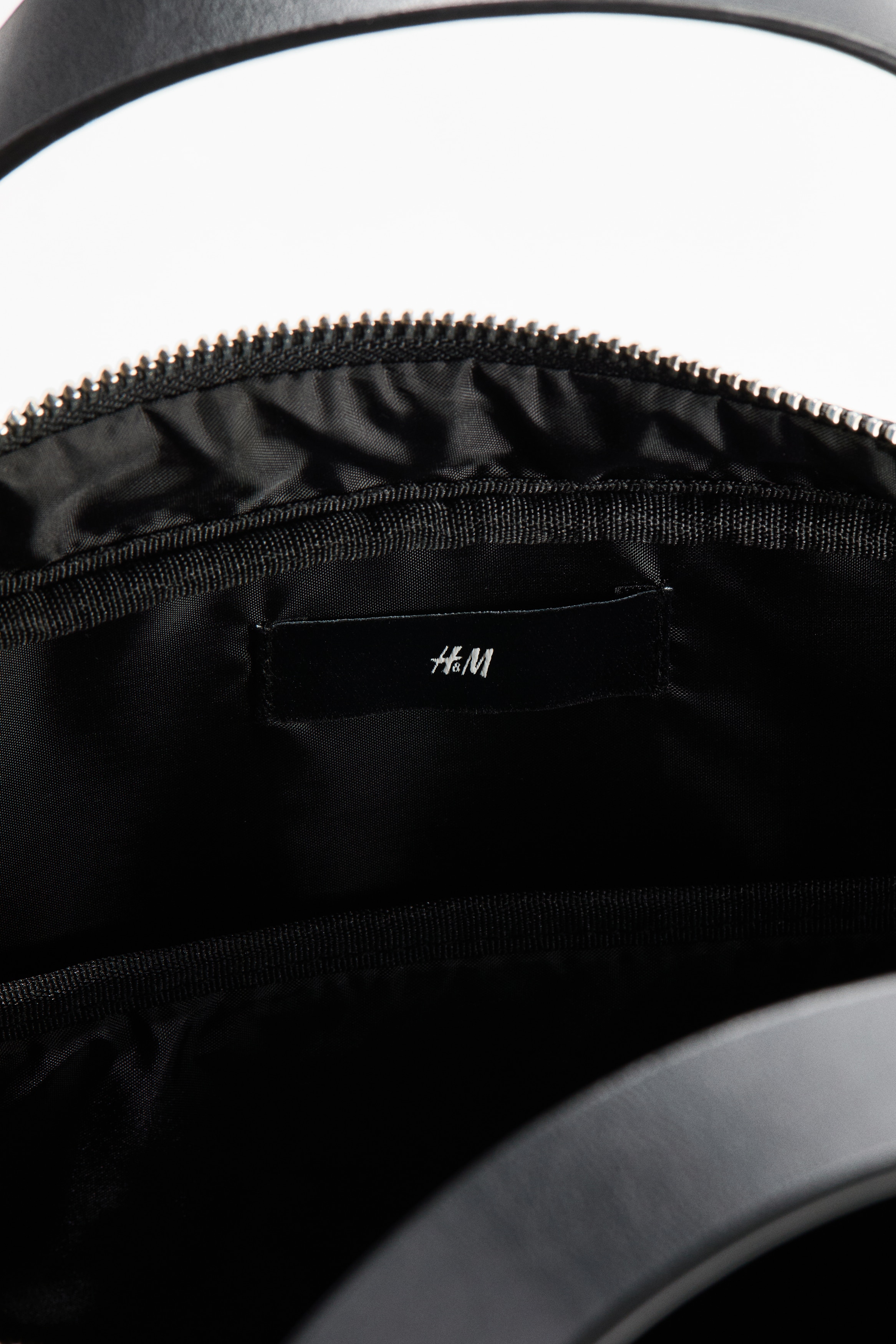 asos smart leather backpack black Sloan and scratch ASOS Faux Leather Monogram Backpack