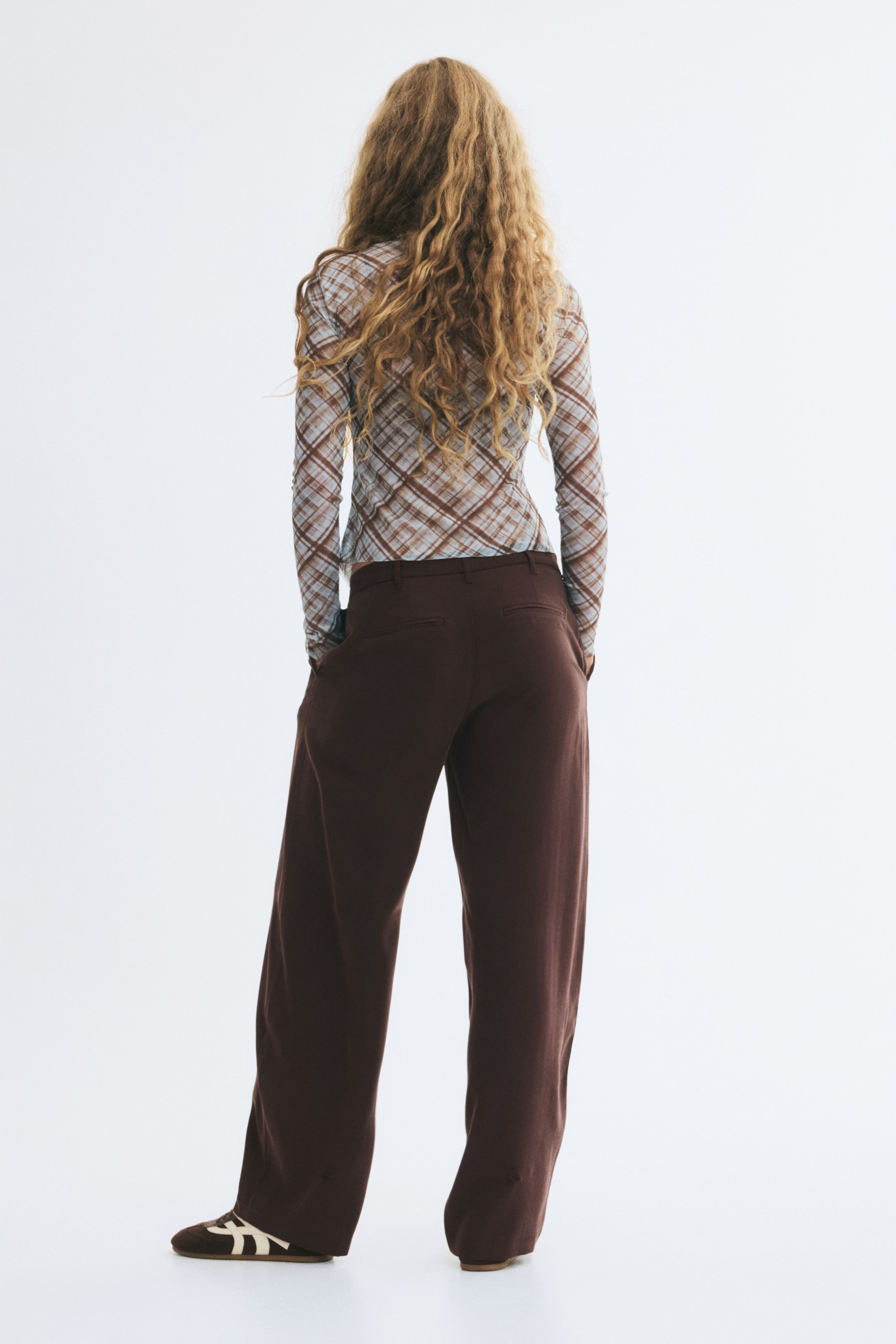 Dressy Barrel-Leg Pants