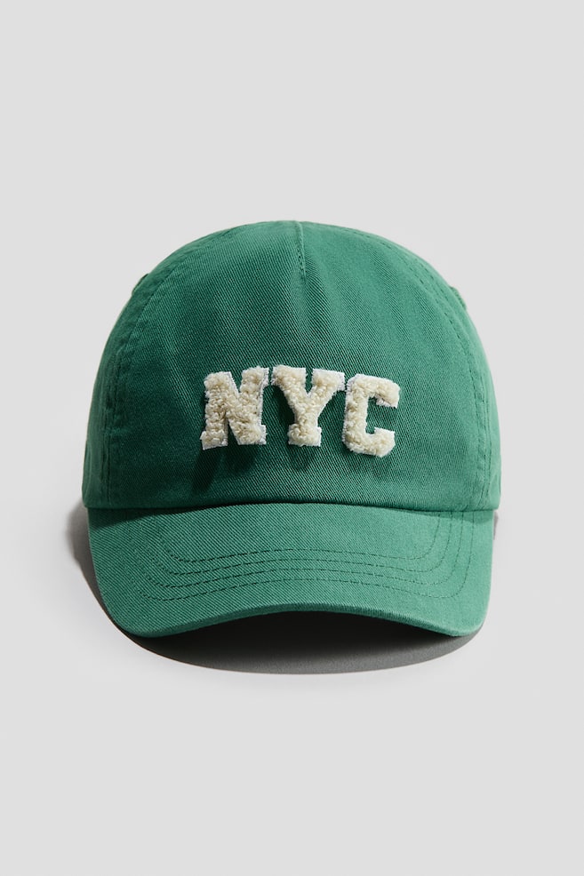 Cotton cap - Green/NYC/Brown/Run Jump Play/Light green/Happy/Dark grey/Mole/Dinosaurs/Dark grey/Mini Adventurer/Light blue/Teddy bear/Light red/Amalfi Coast/Dark denim blue/Dark blue/New York City/Red/New York City/Denim blue - 1