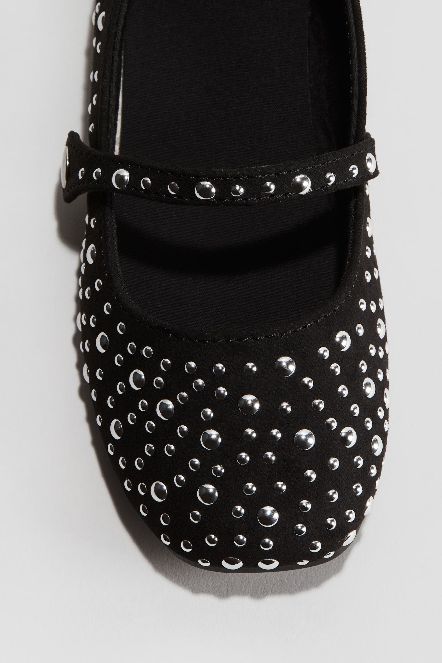 Stud-detail ballet pumps - Black - 2