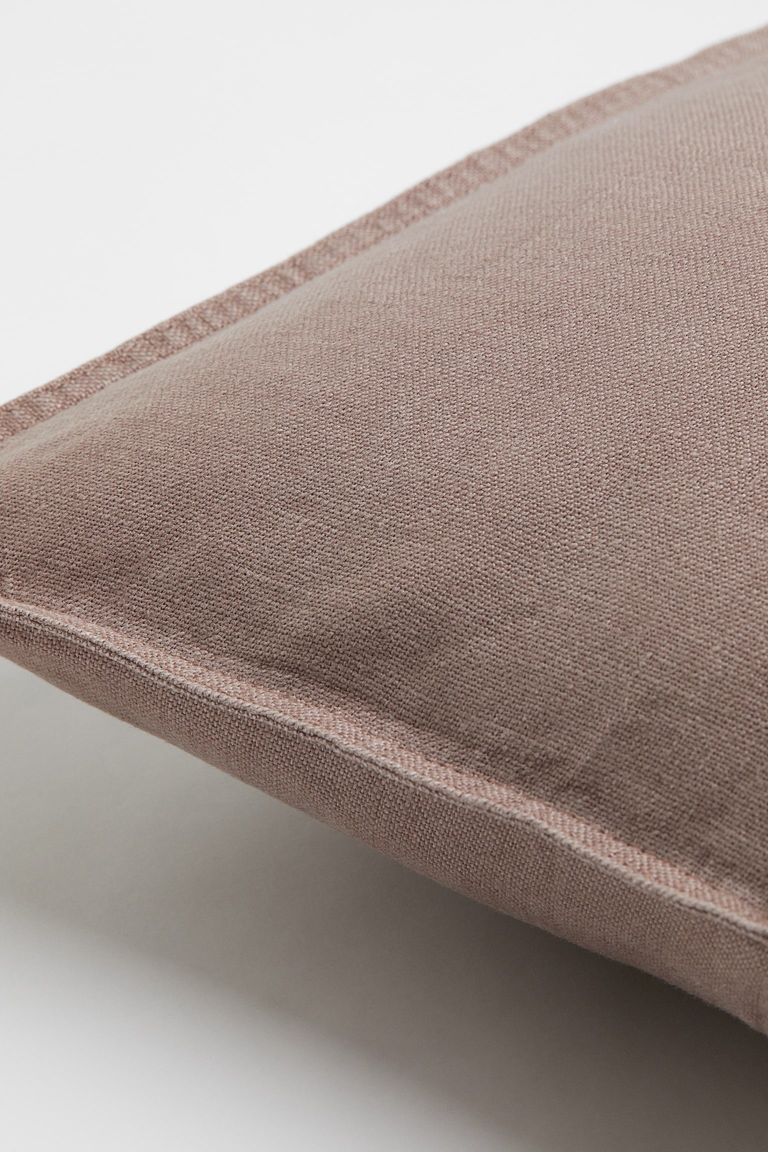 Washed linen cushion cover - Greige/Dark khaki green/Beige/Linen beige/Light blue/Greige/Dark red/Light brown/Apricot/Light purple/Yellow/Green/Dark chocolate brown/Royal blue - 2