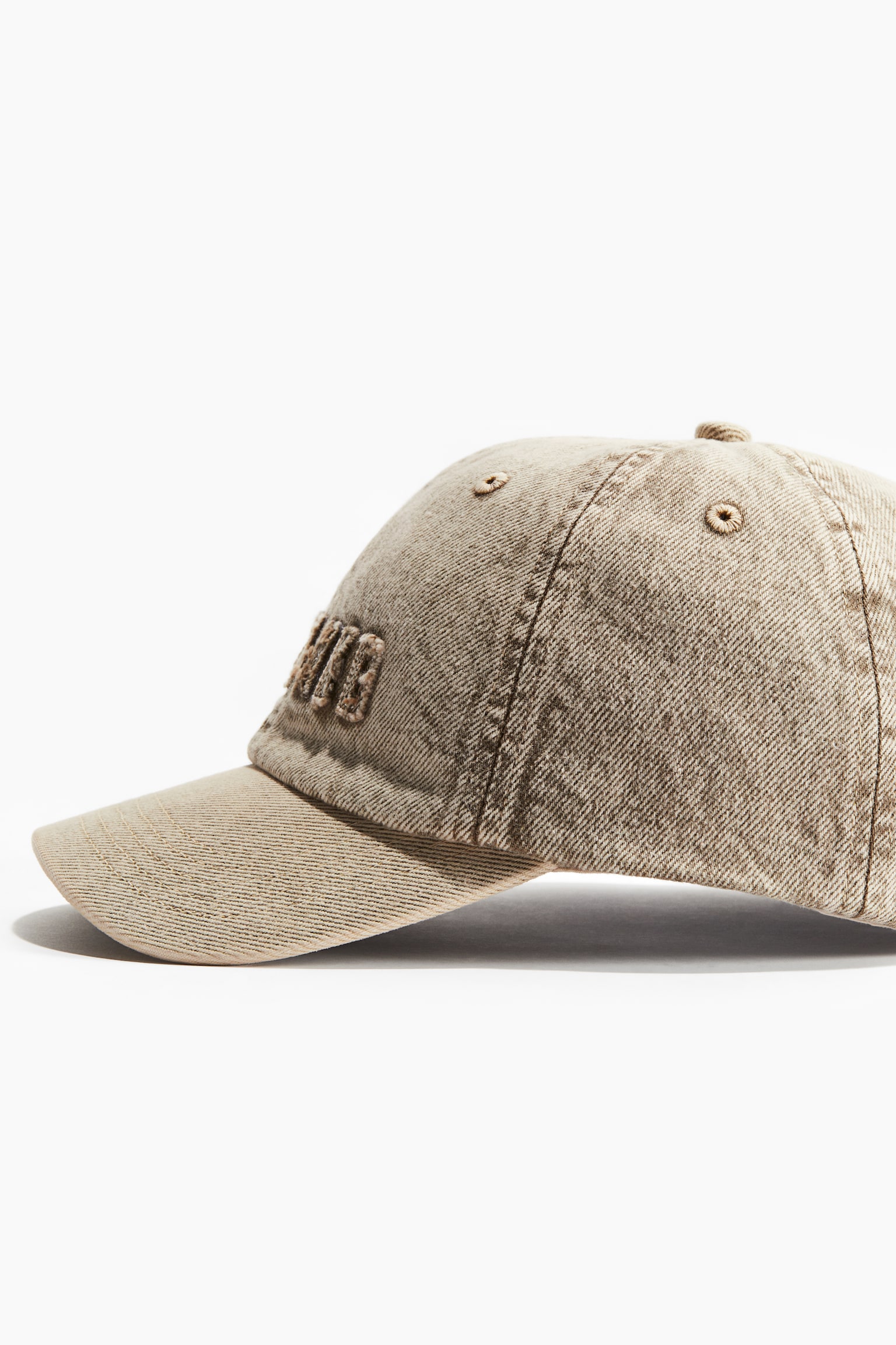 Cotton denim cap - Greige/Relaxed - 2