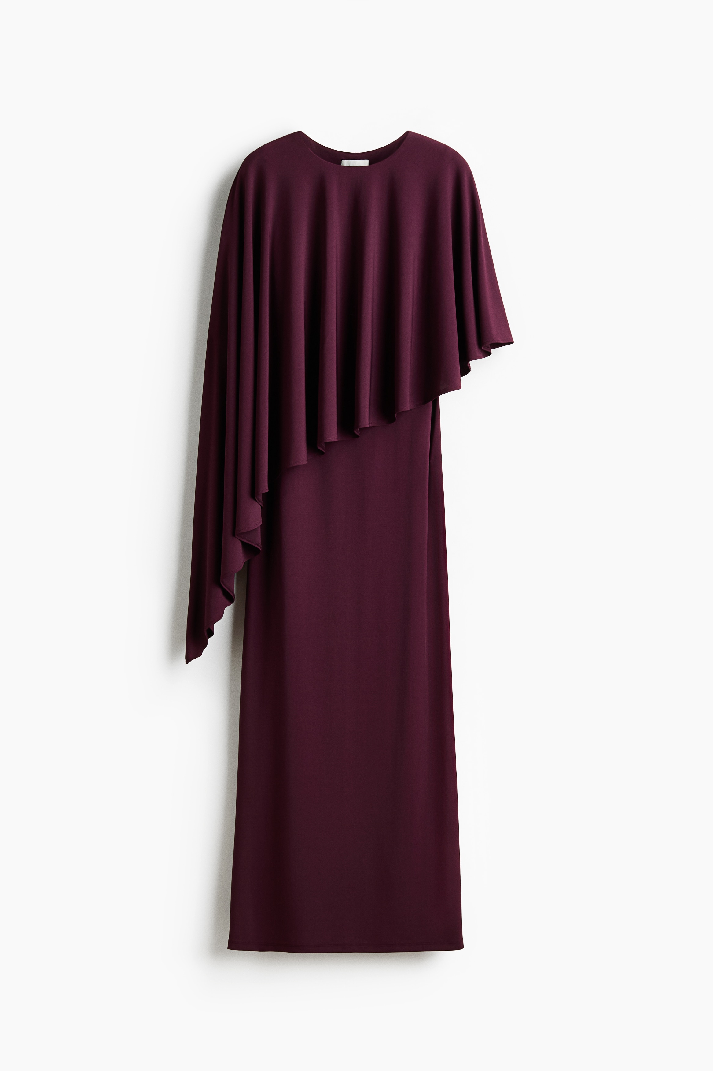 Cape-detail dress