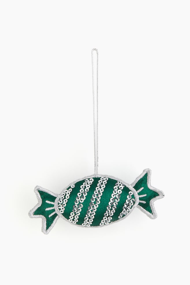 Verzierter Weihnachtsbaumschmuck - Grün/Bonbon - 1