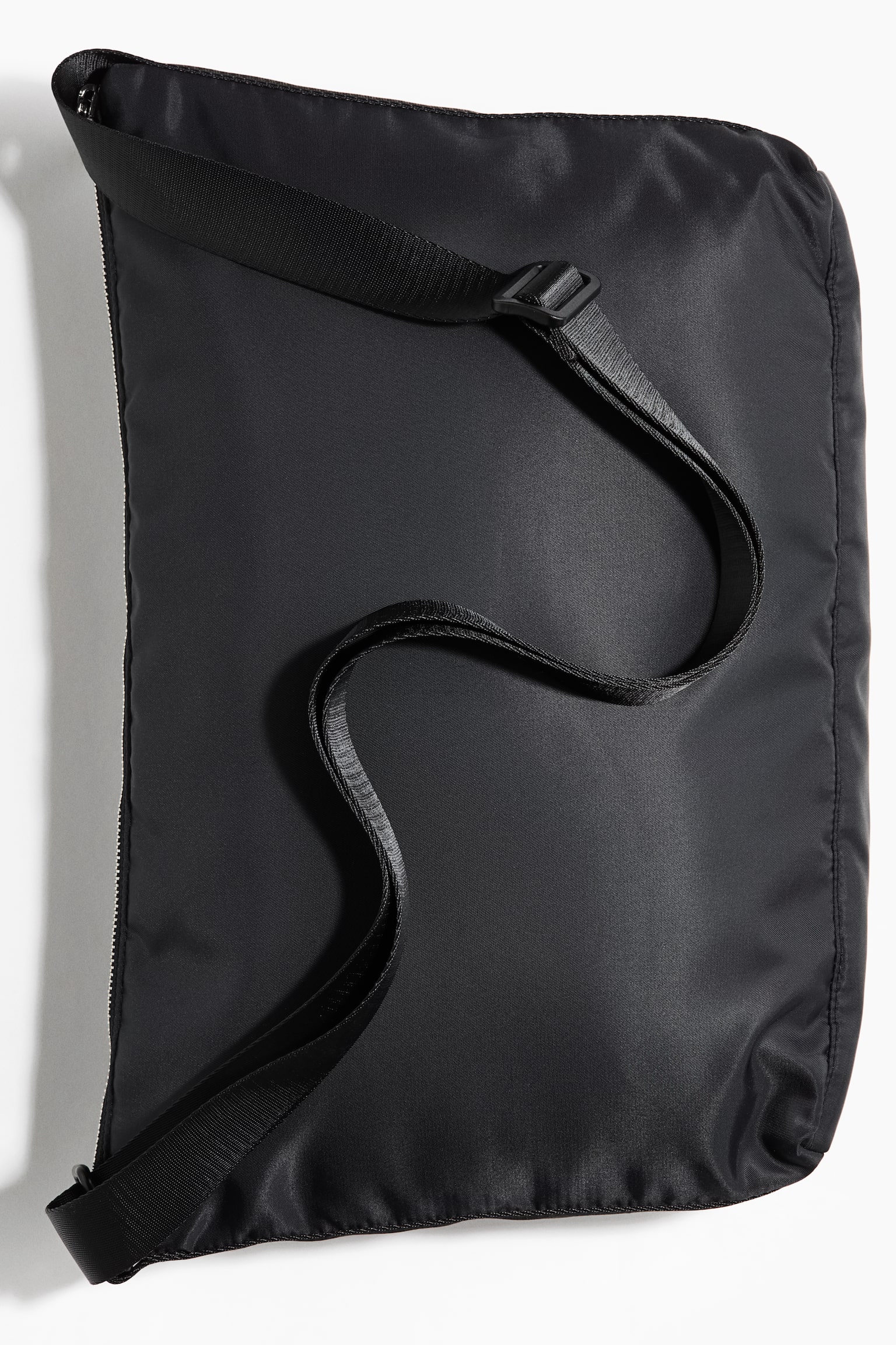 Padded crossbody bag - Black/Dark khaki green - 3