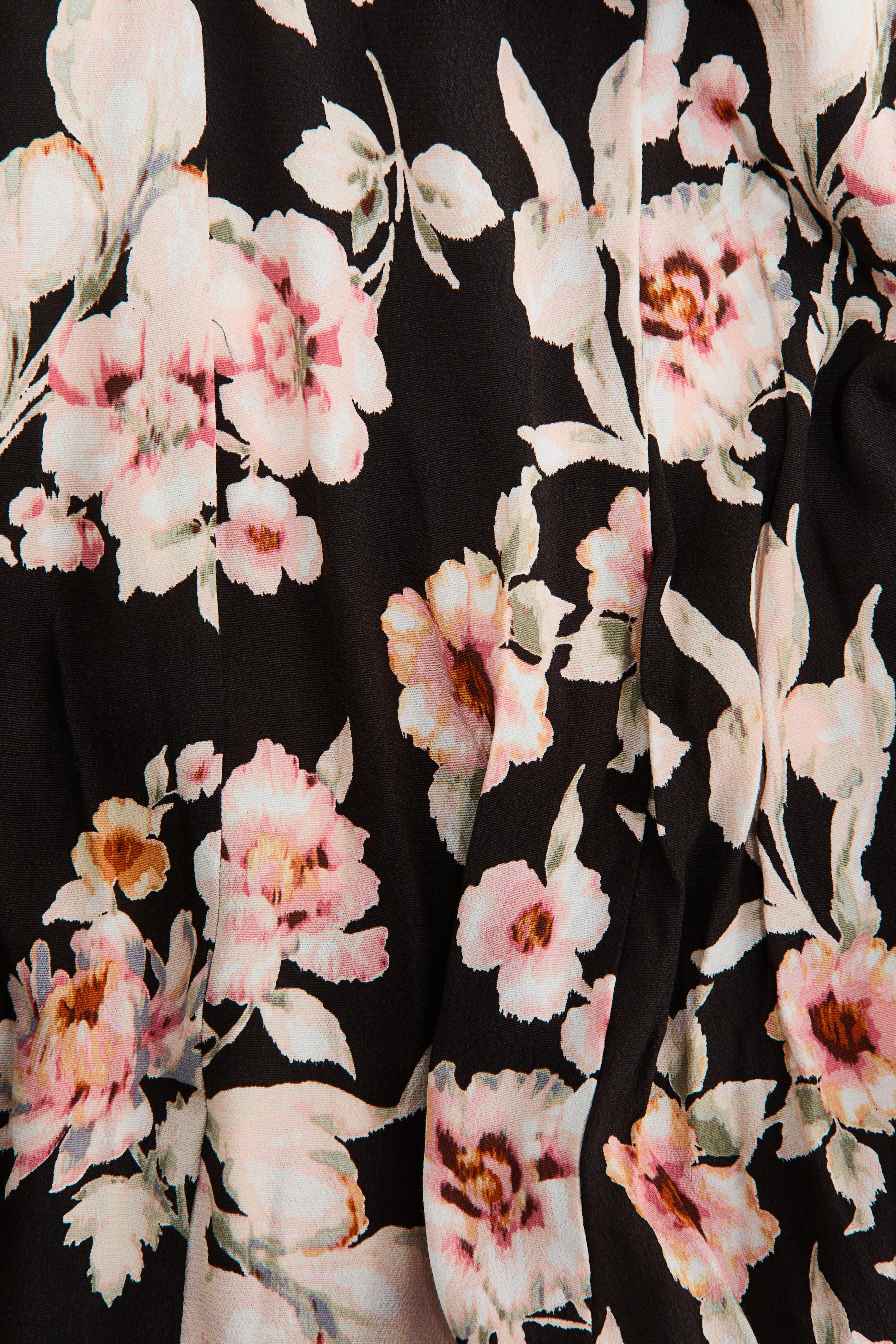 Crêpe Dress with Godet Pleats