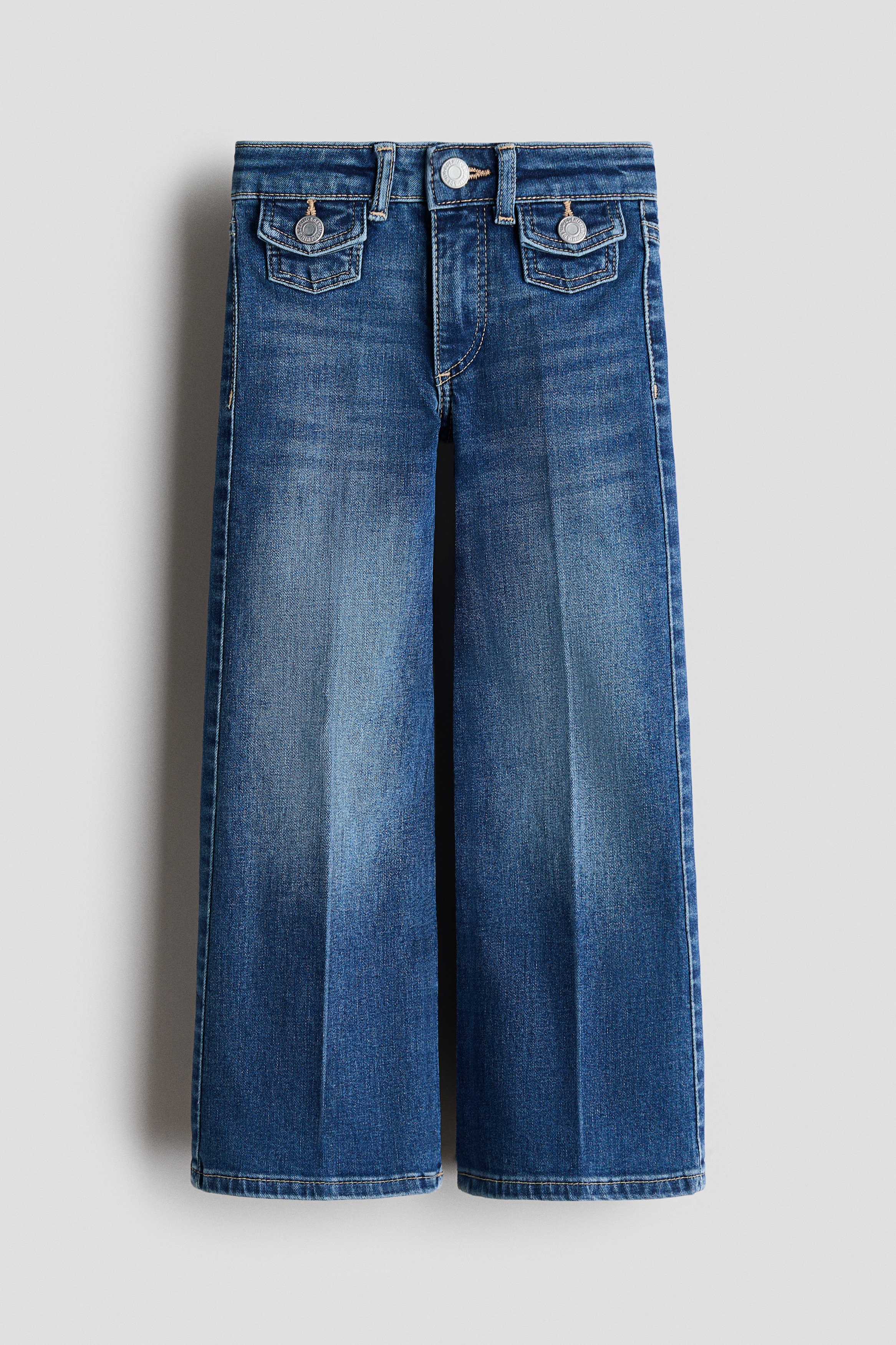 Wide Leg Jeans - Blu denim/Blu denim chiaro