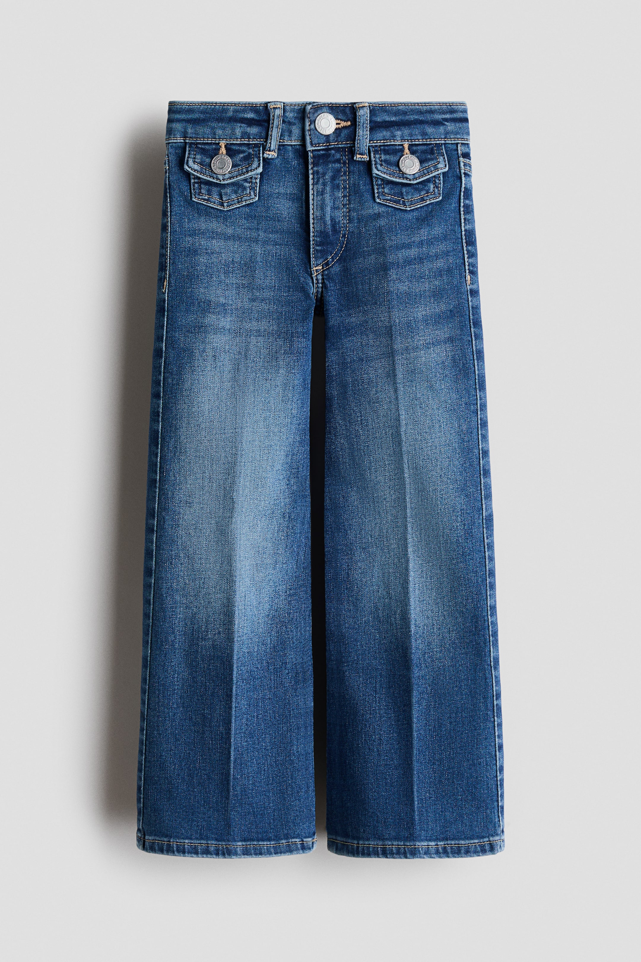 Visa större bild: Wide Leg Jeans - Denimblå - BARN | H&M FI 4